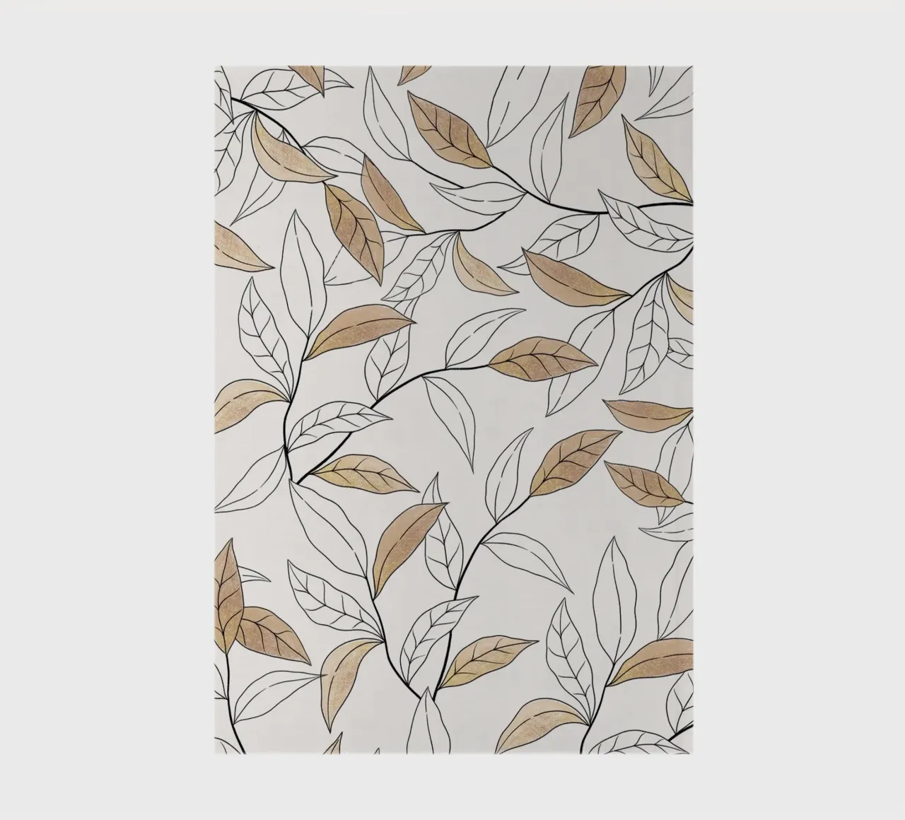 Branche dans les tons chauds de la terre. Avec des reflets dorés carnet de notes de CalliLetters