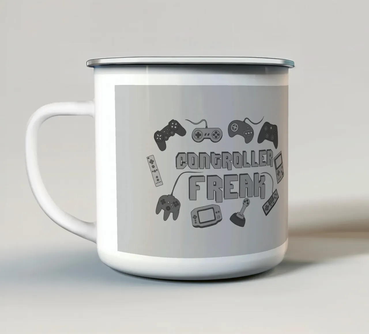 Regelaar Freak emaille mok van Loobs