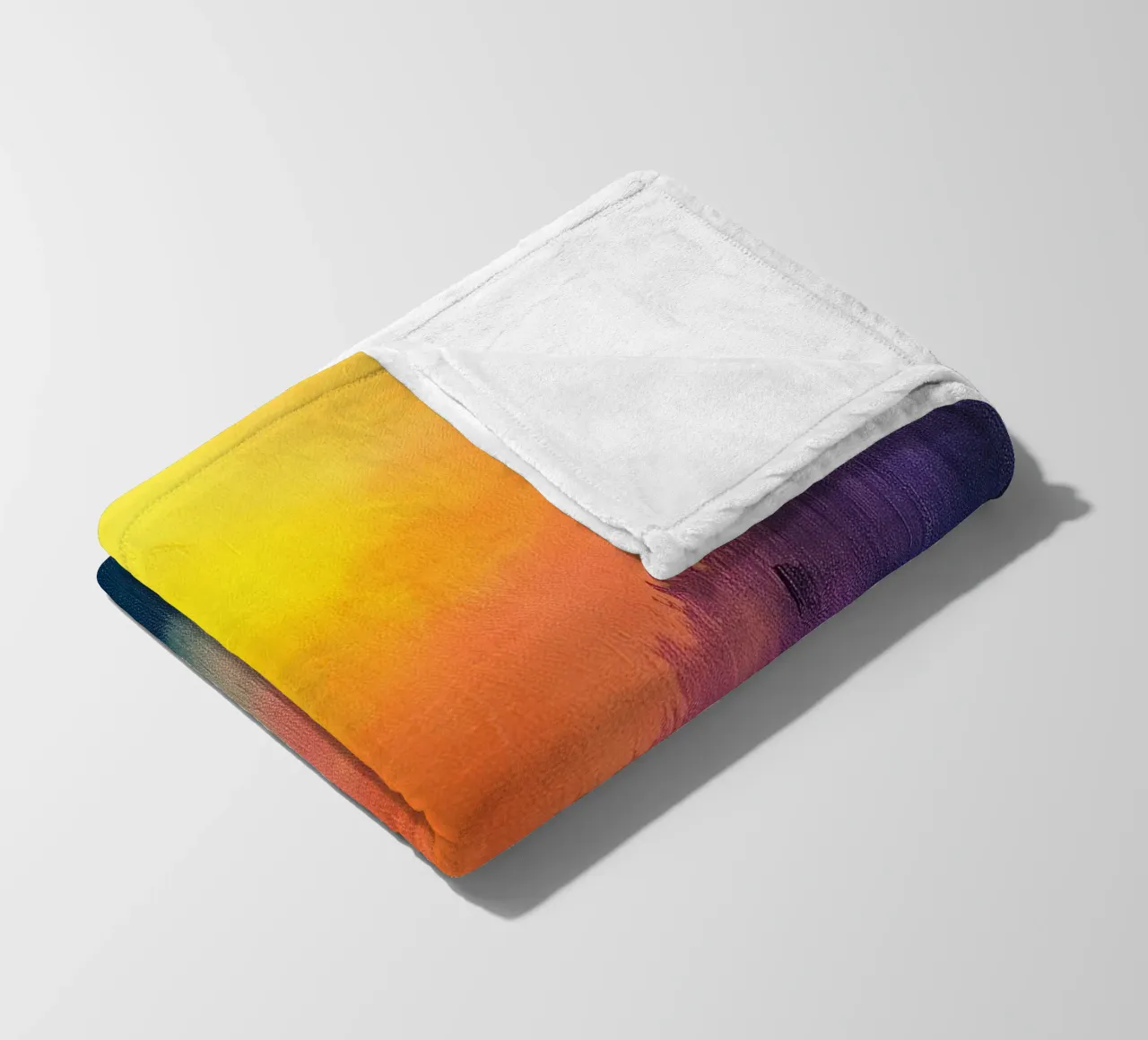 Astrazione moderna forme e colori coperta in pile da Justyna Jaszke JBJart