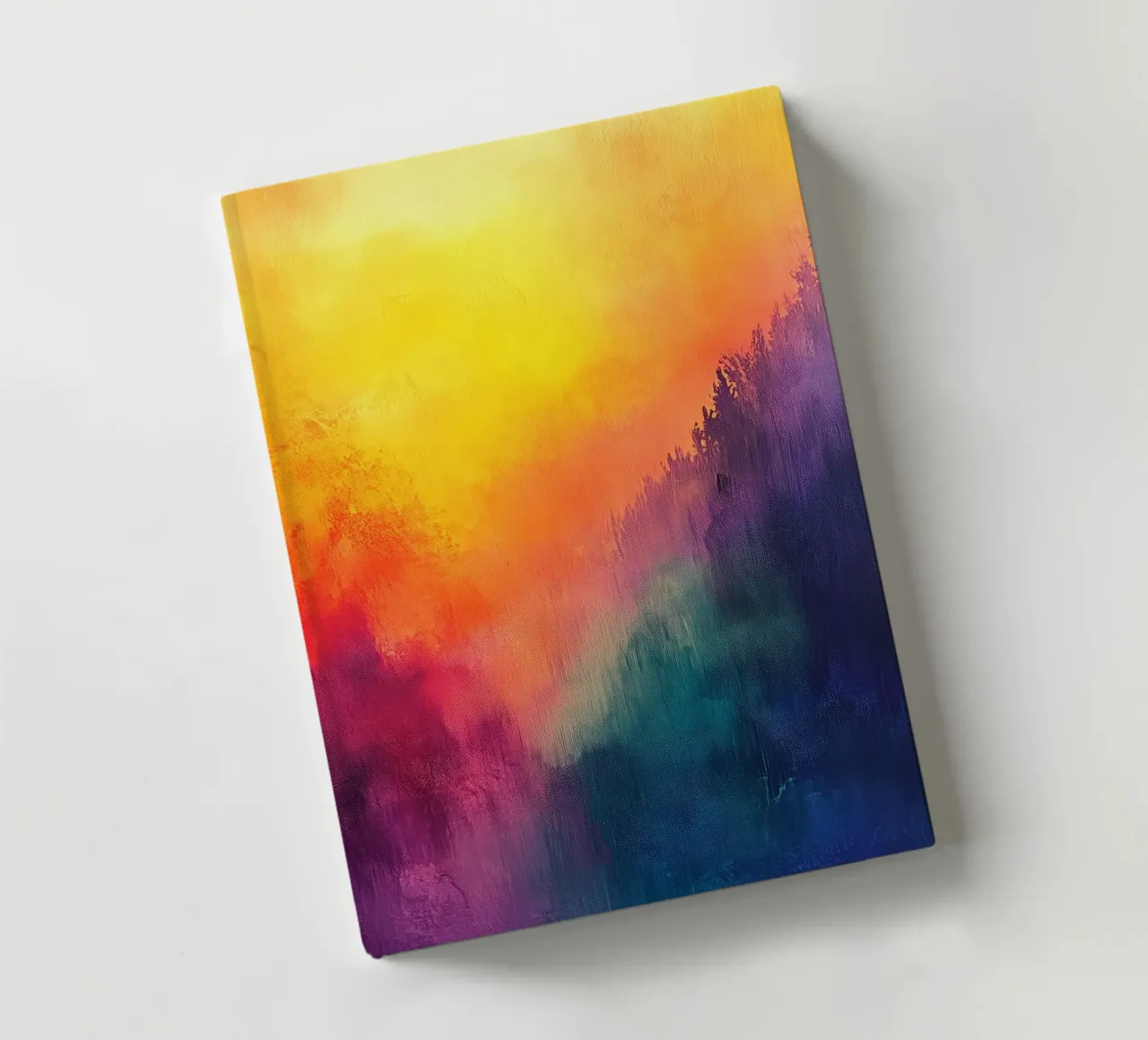 Modern abstraction shapes and colors notebook by Justyna Jaszke JBJart