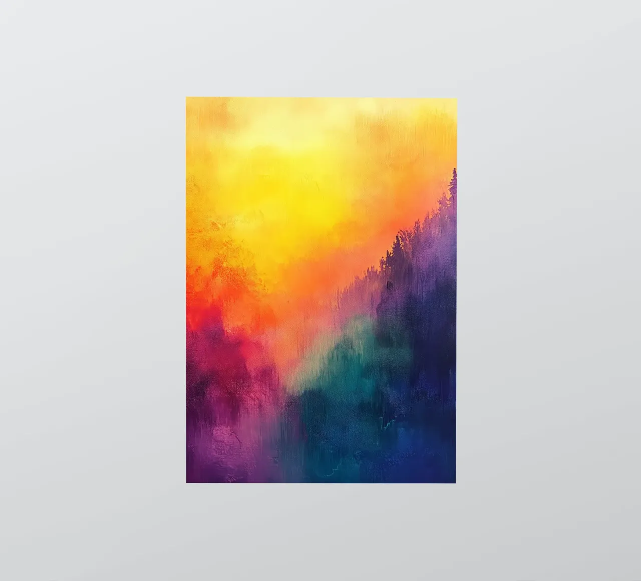 Astrazione moderna forme e colori adesivo da Justyna Jaszke JBJart