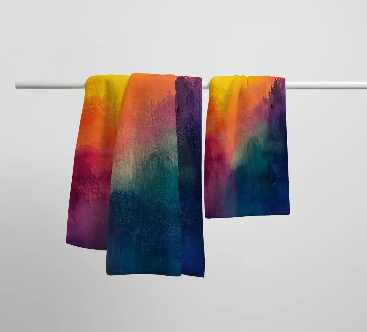 Astrazione moderna forme e colori asciugamano da bagno da Justyna Jaszke JBJart