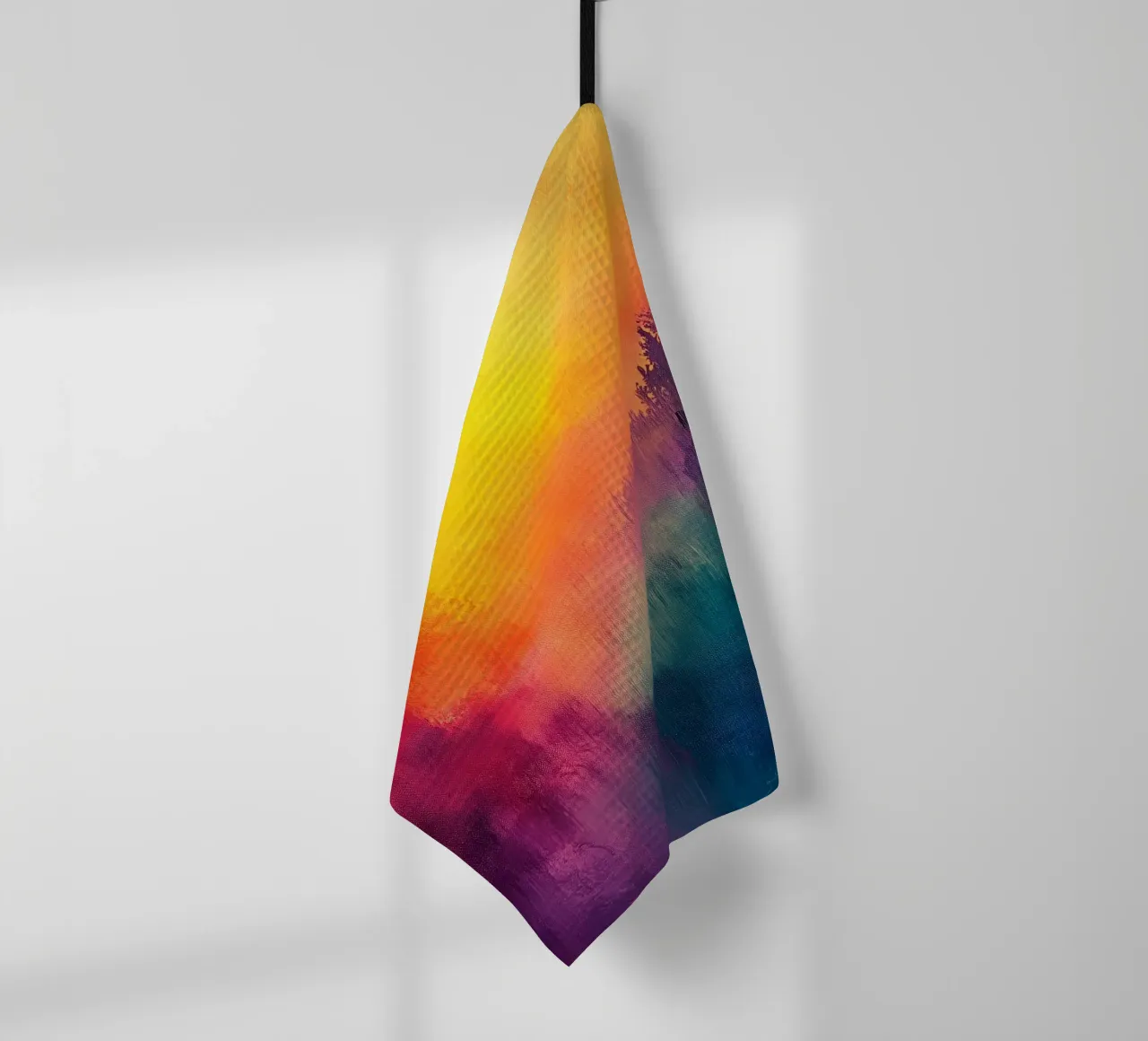 Astrazione moderna forme e colori canovaccio da cucina da Justyna Jaszke JBJart