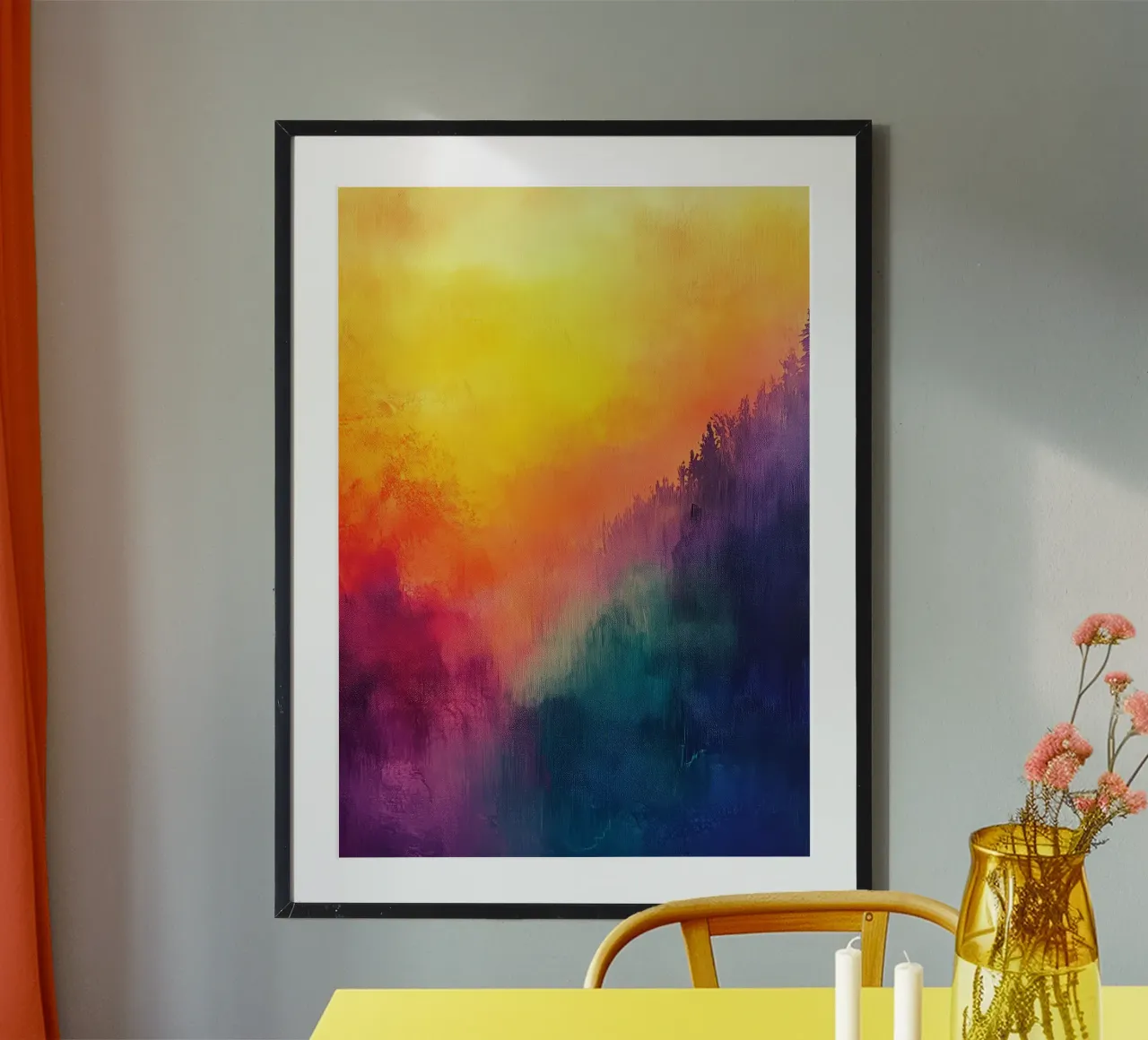 Astrazione moderna forme e colori carta hahnemühle da Justyna Jaszke JBJart