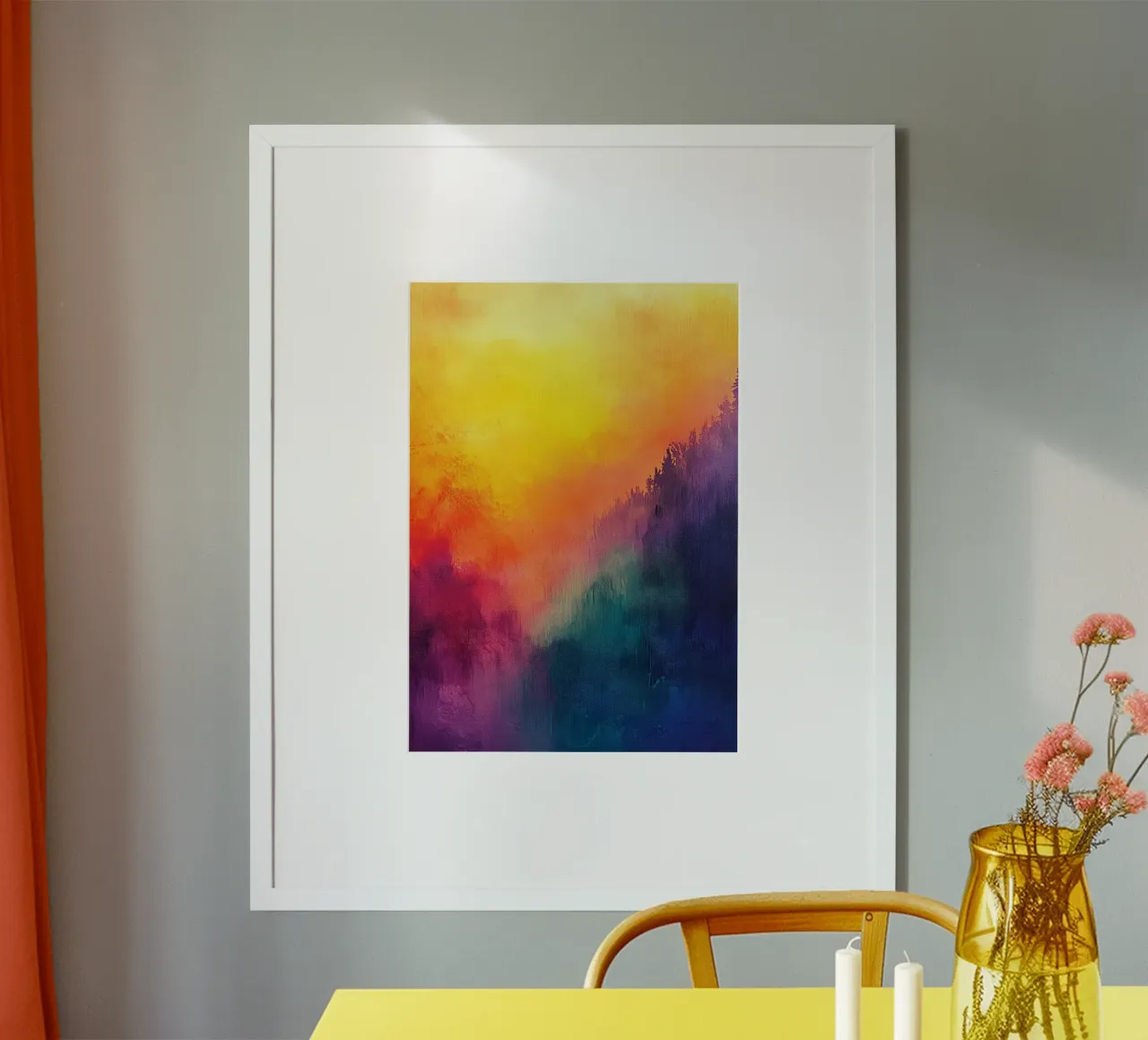 Astrazione moderna forme e colori poster da Justyna Jaszke JBJart