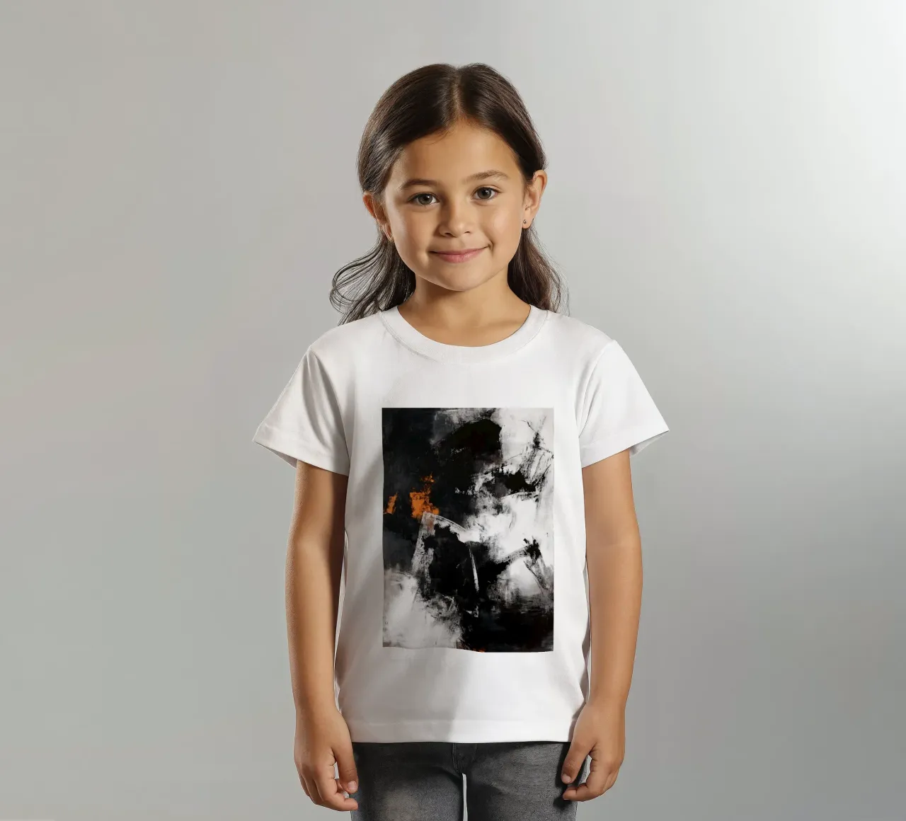 Peinture abstraite moderne en noir et blanc t-shirt enfant de Justyna Jaszke JBJart