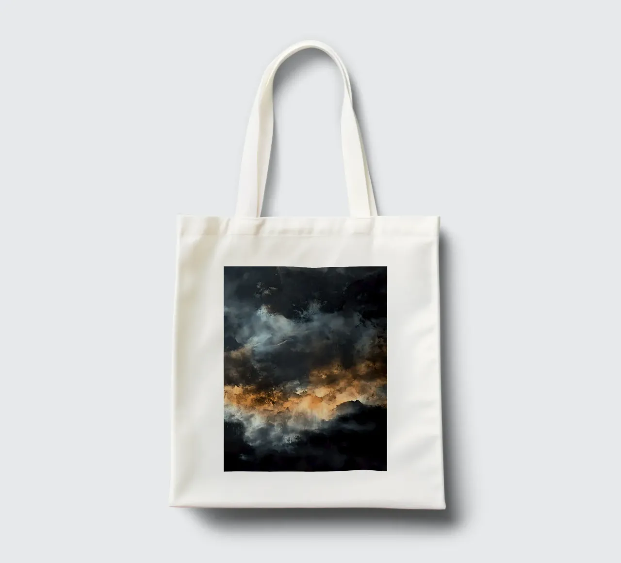 Clouds Modern abstraction colors painting tote bag by Justyna Jaszke JBJart