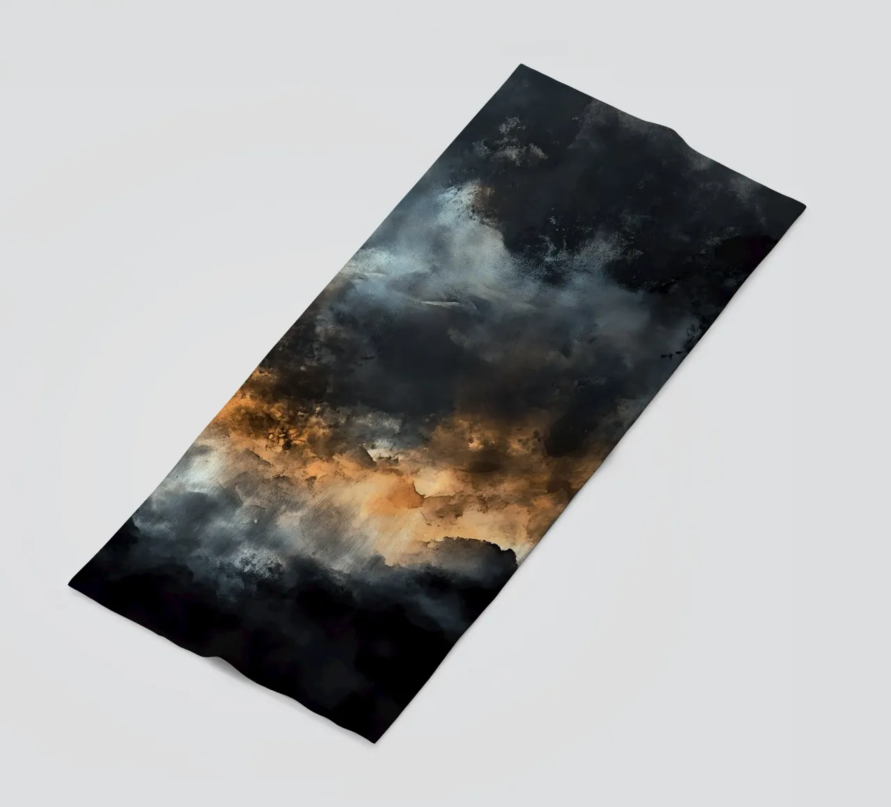 Nuages Abstraction moderne couleurs peinture serviette de plage de Justyna Jaszke JBJart