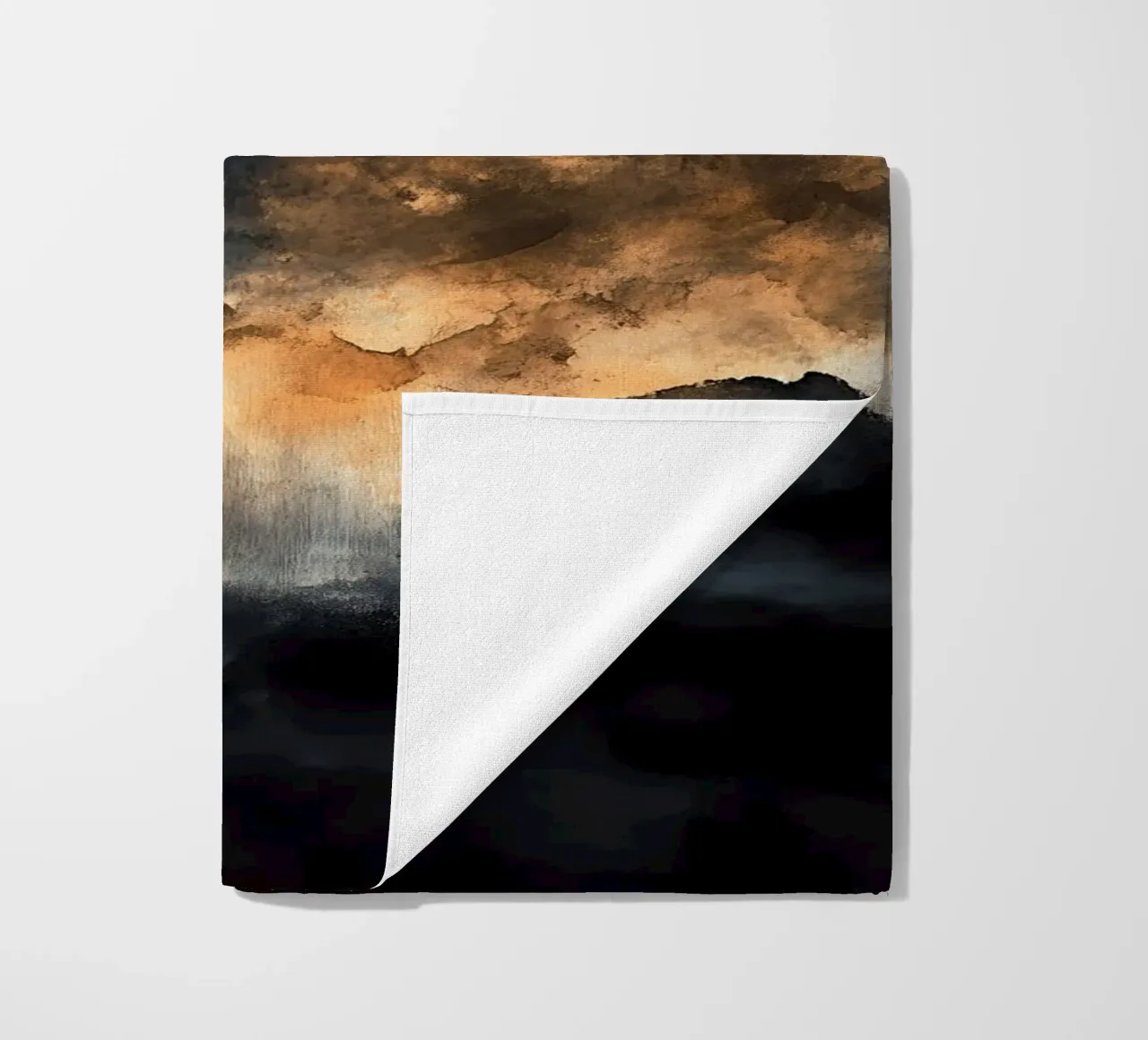 Nuages Abstraction moderne couleurs peinture serviette de plage de Justyna Jaszke JBJart