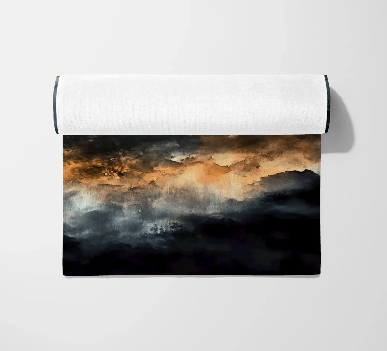 Nuages Abstraction moderne couleurs peinture serviette de plage de Justyna Jaszke JBJart
