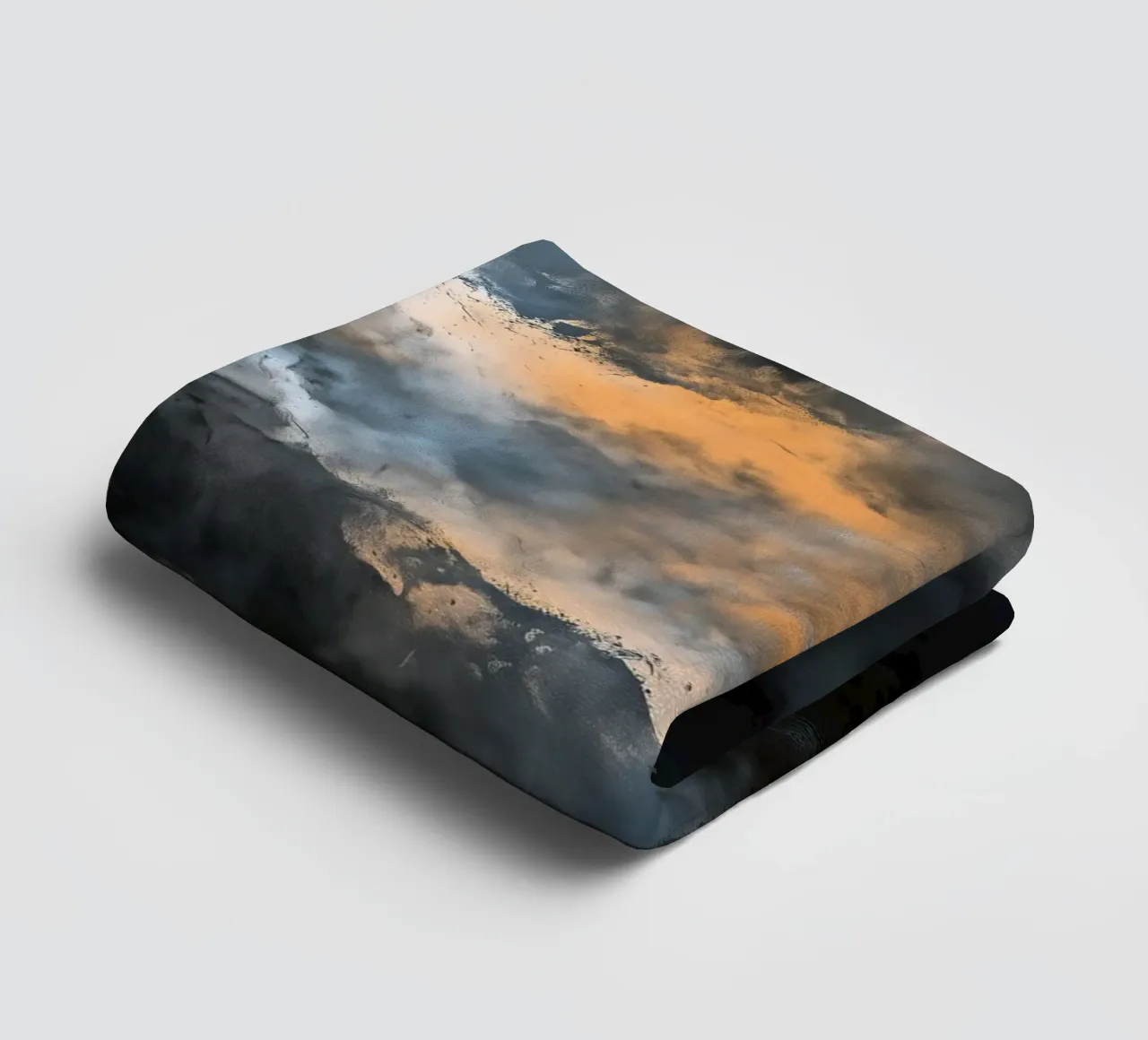 Fogy Modern abstraction painting towel by Justyna Jaszke JBJart