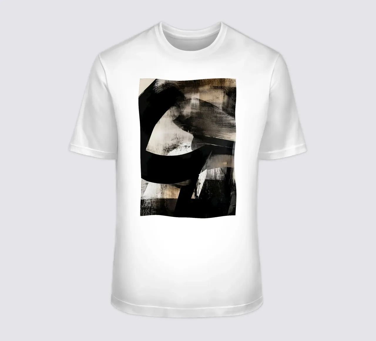 Pittura d'astrazione moderna e dinamica t-shirt da Justyna Jaszke JBJart
