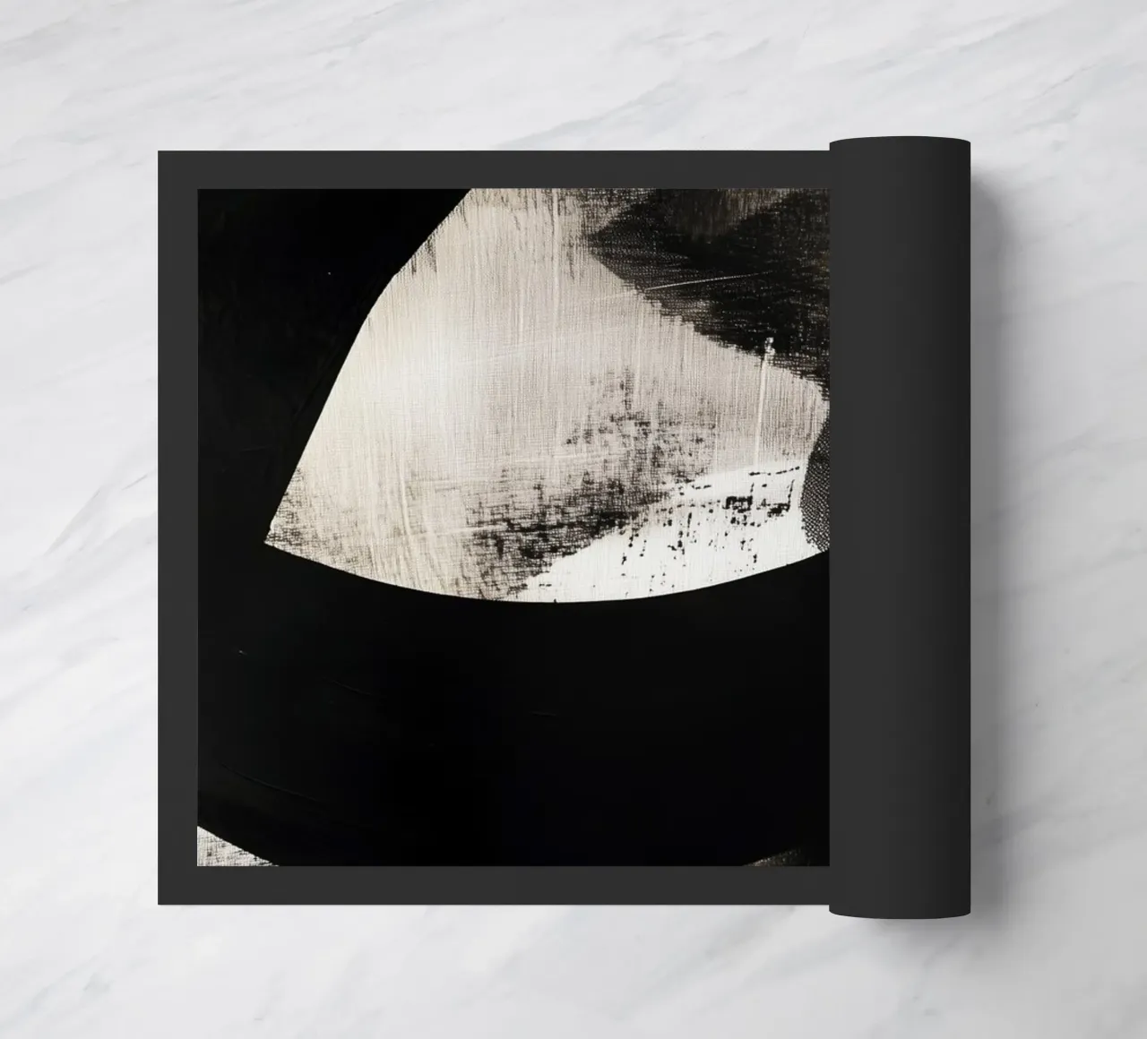 Dynamic Modern abstraction painting doormat by Justyna Jaszke JBJart