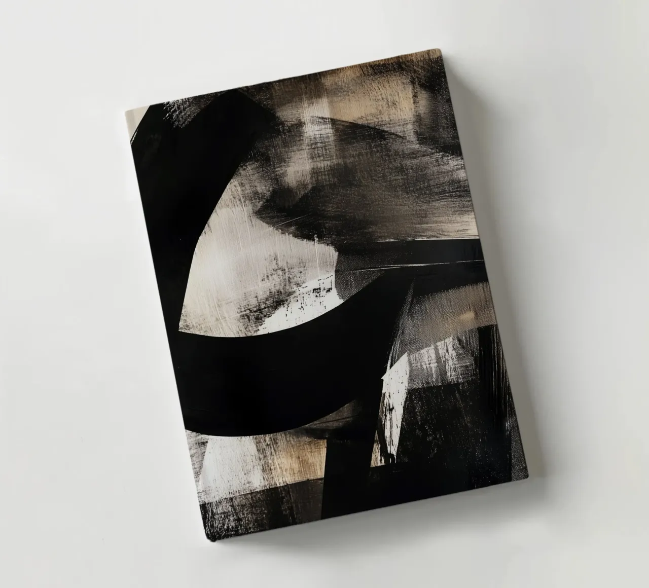 Dynamic Modern abstraction painting notebook by Justyna Jaszke JBJart