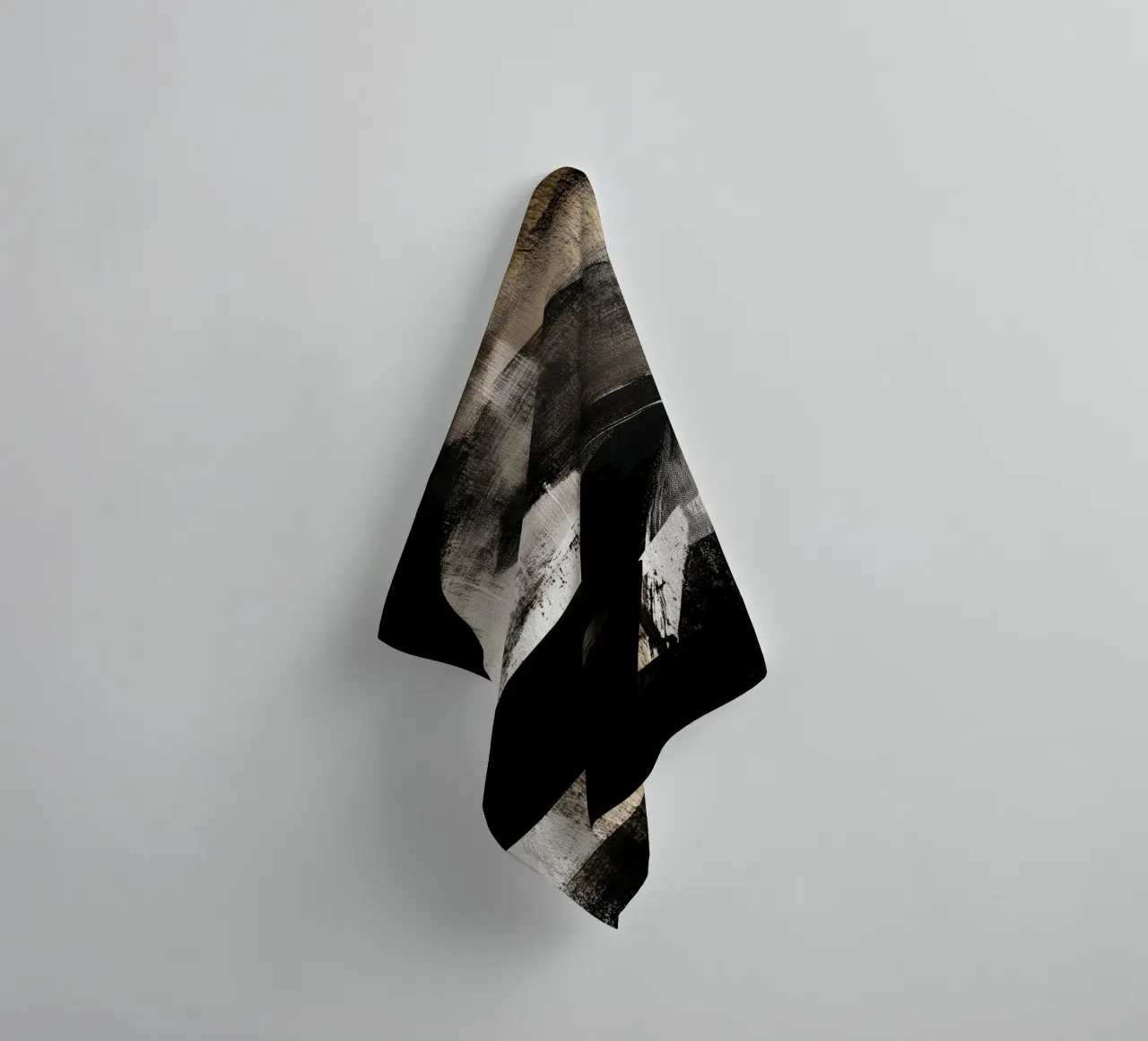 Dynamic Modern abstraction painting towel by Justyna Jaszke JBJart