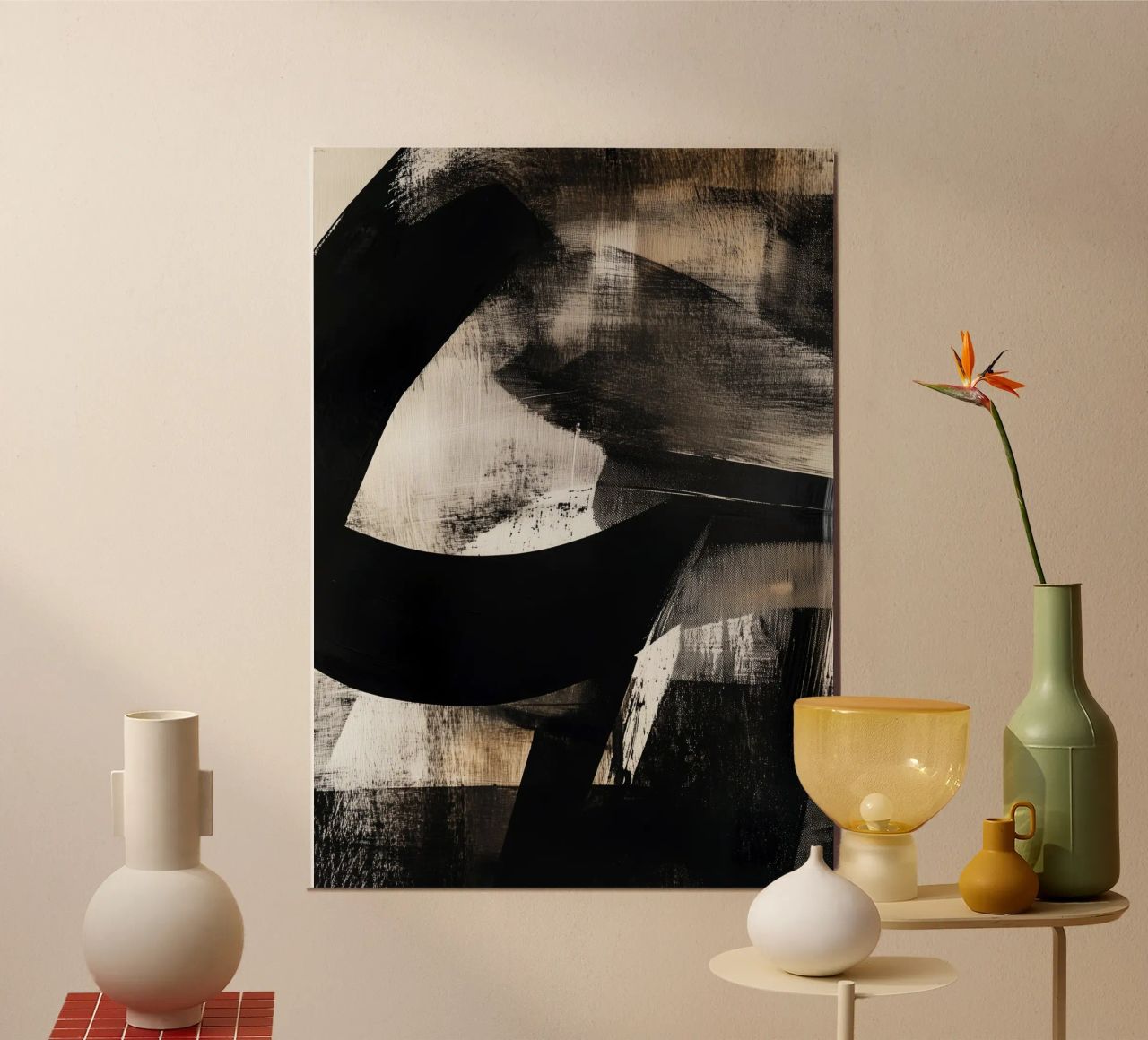 Pittura d'astrazione moderna e dinamica alluminio dibond da Justyna Jaszke JBJart