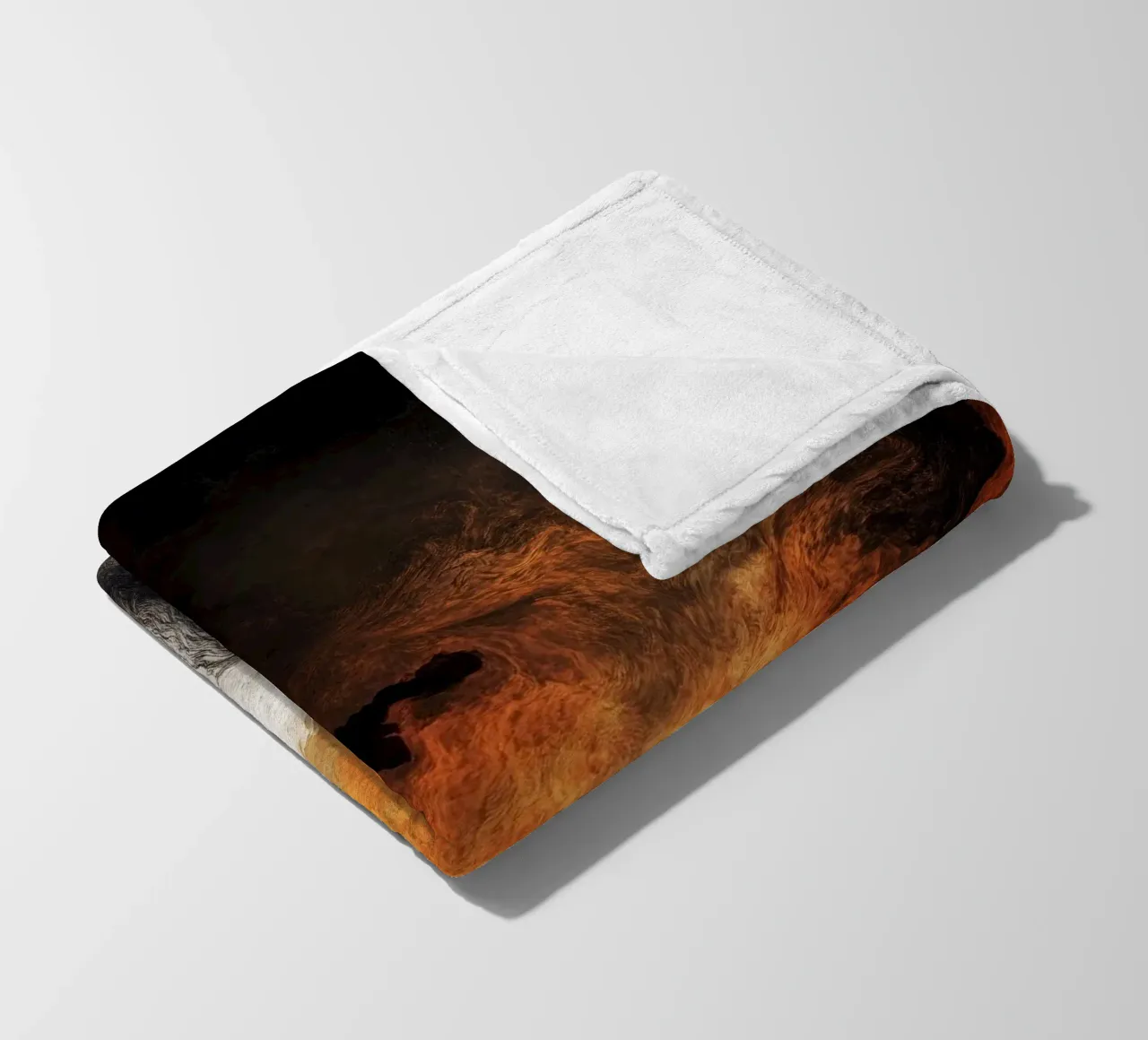 Fuoco Pittura moderna d'astrazione coperta in pile da Justyna Jaszke JBJart