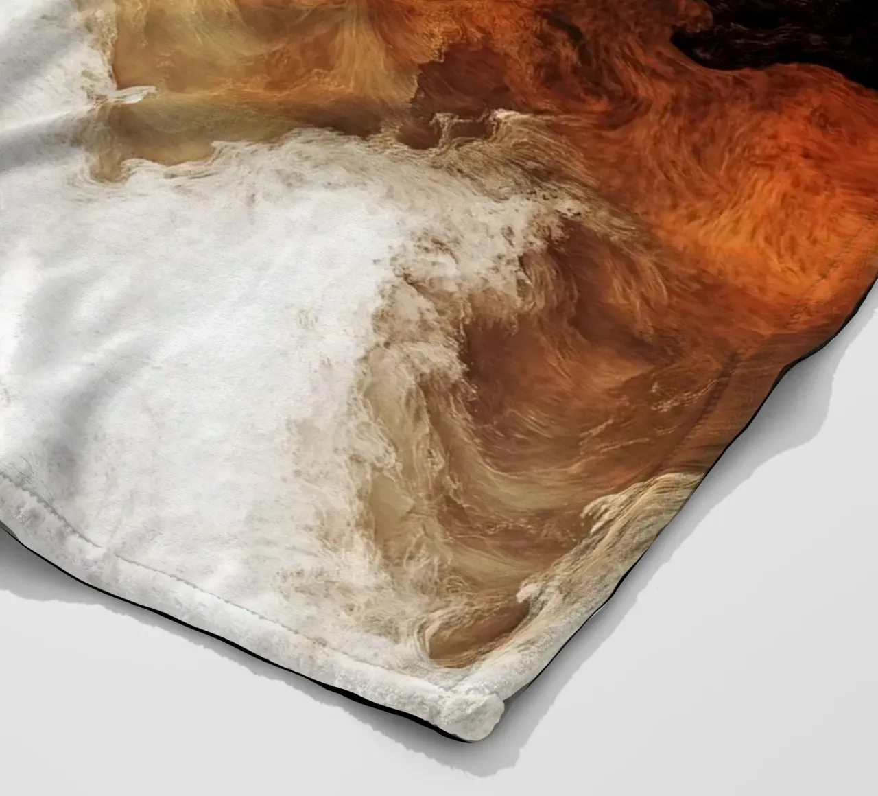Fuoco Pittura moderna d'astrazione coperta in pile da Justyna Jaszke JBJart