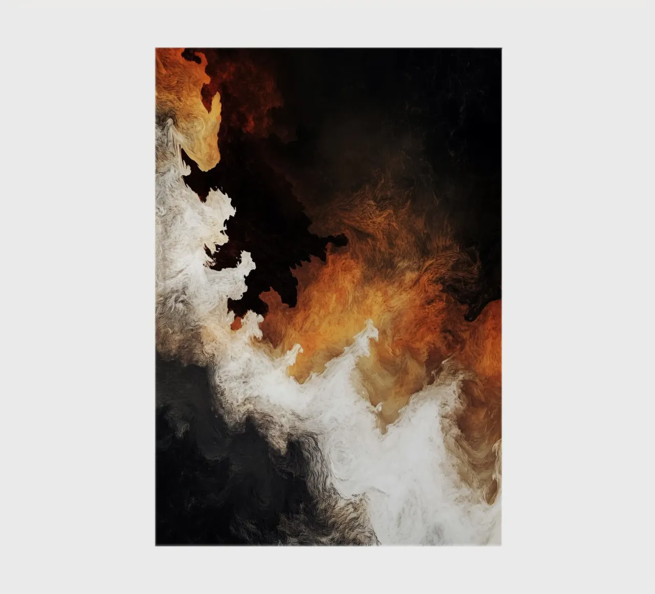 Fuoco Pittura moderna d'astrazione diario da Justyna Jaszke JBJart