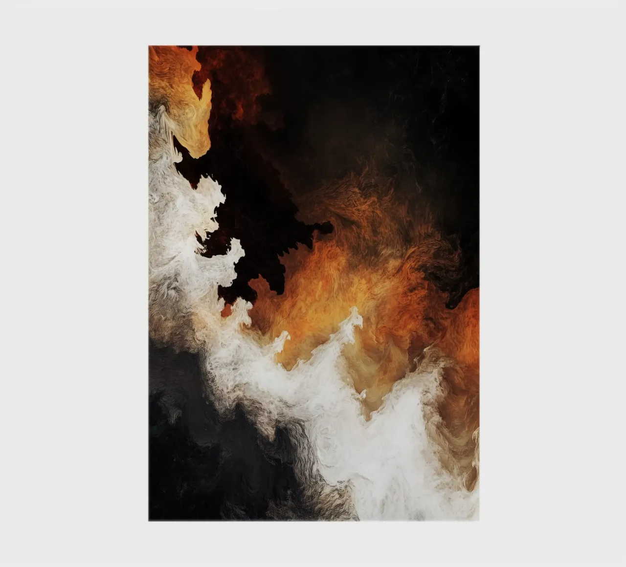 Fuoco Pittura moderna d'astrazione diario da Justyna Jaszke JBJart
