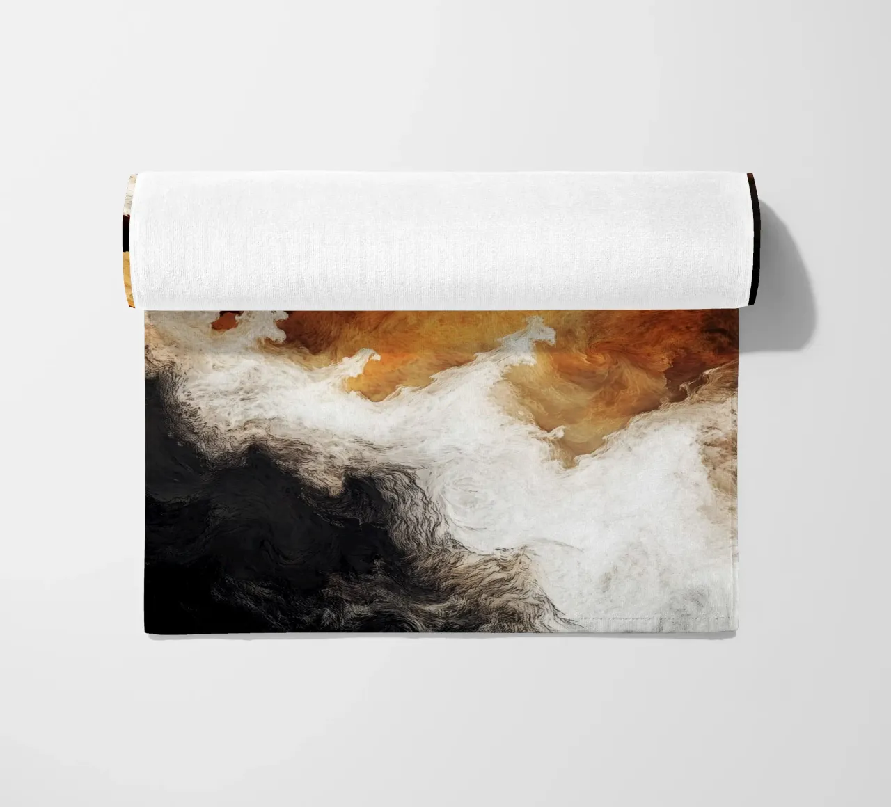 Fuoco Pittura moderna d'astrazione telo mare da Justyna Jaszke JBJart