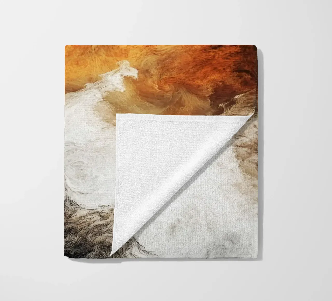 Fuoco Pittura moderna d'astrazione telo mare da Justyna Jaszke JBJart