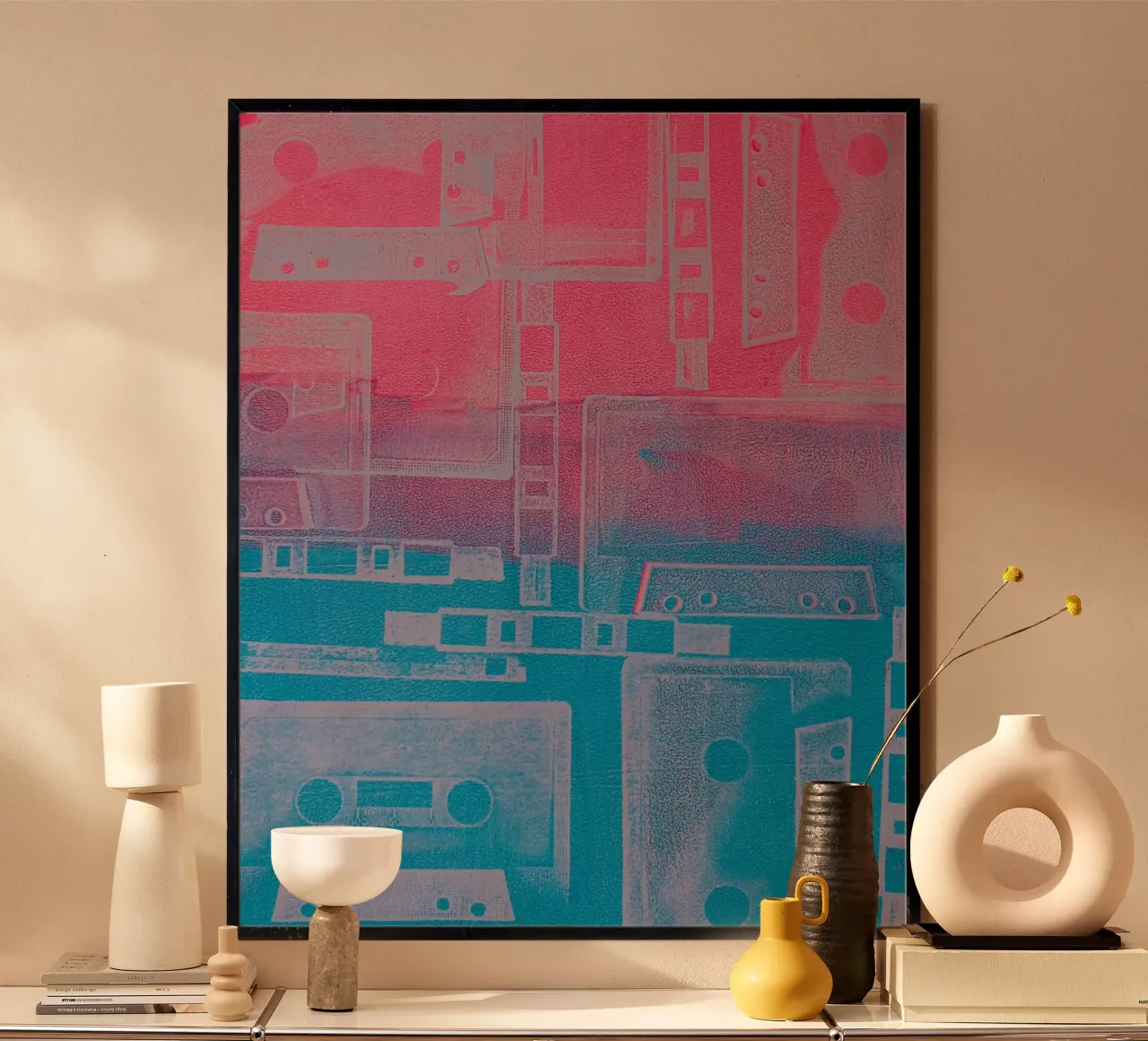 Impression acrylique colorée '80s Rewind hahnemühle de FABOArt