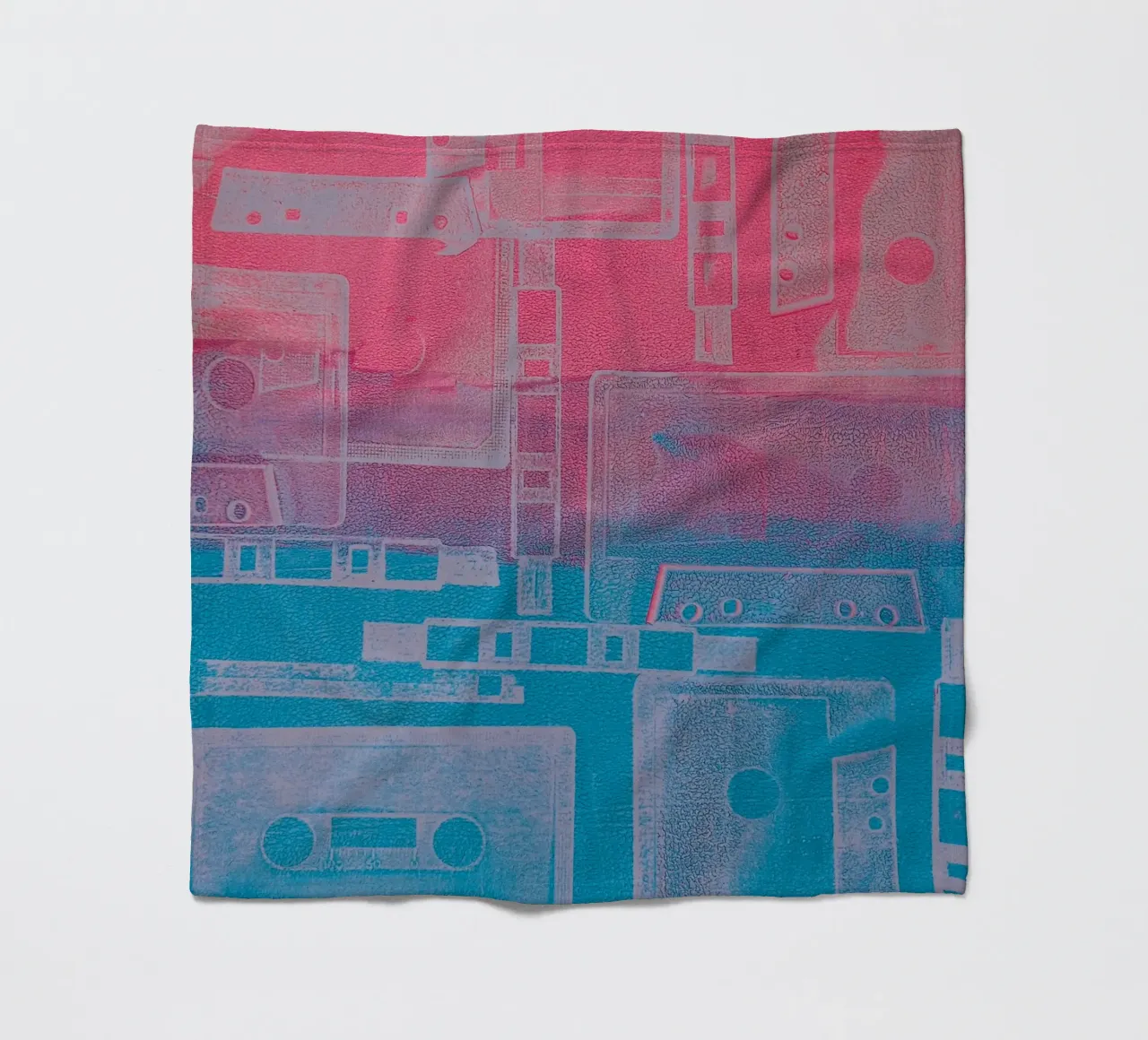 ‘80s Rewind Colorful Acrylic Print fleece blanket by FABOArt