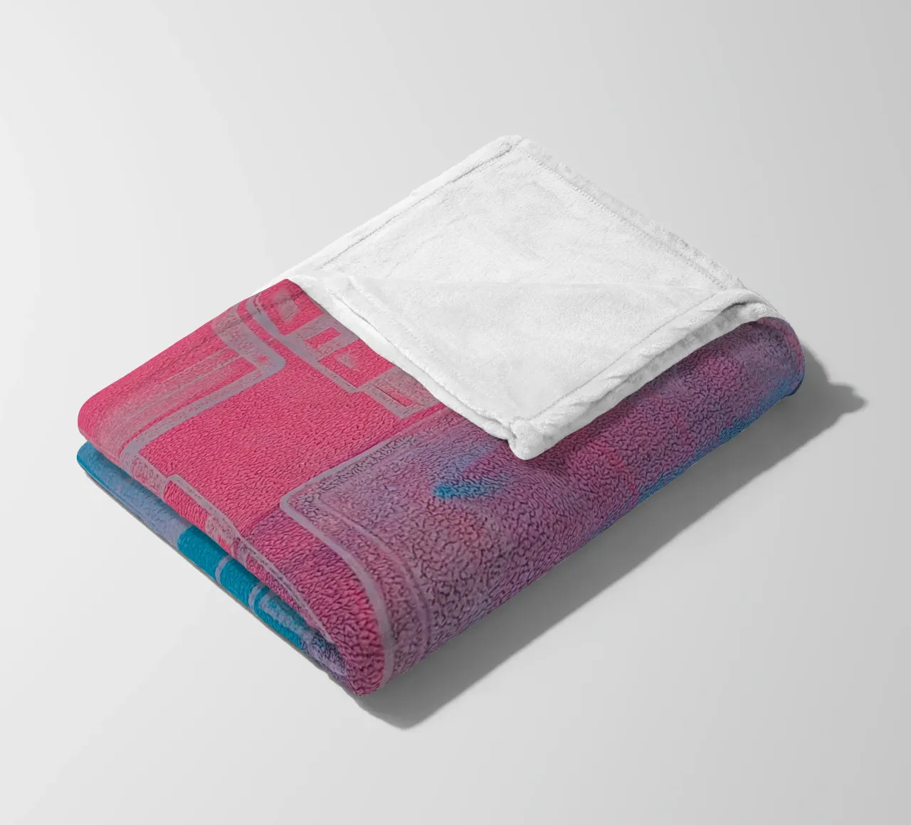 ‘80s Rewind Colorful Acrylic Print fleece blanket by FABOArt