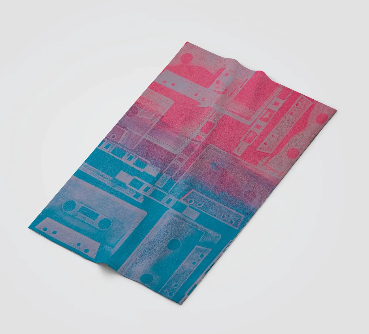 ‘80s Rewind Colorful Acrylic Print fleece blanket by FABOArt