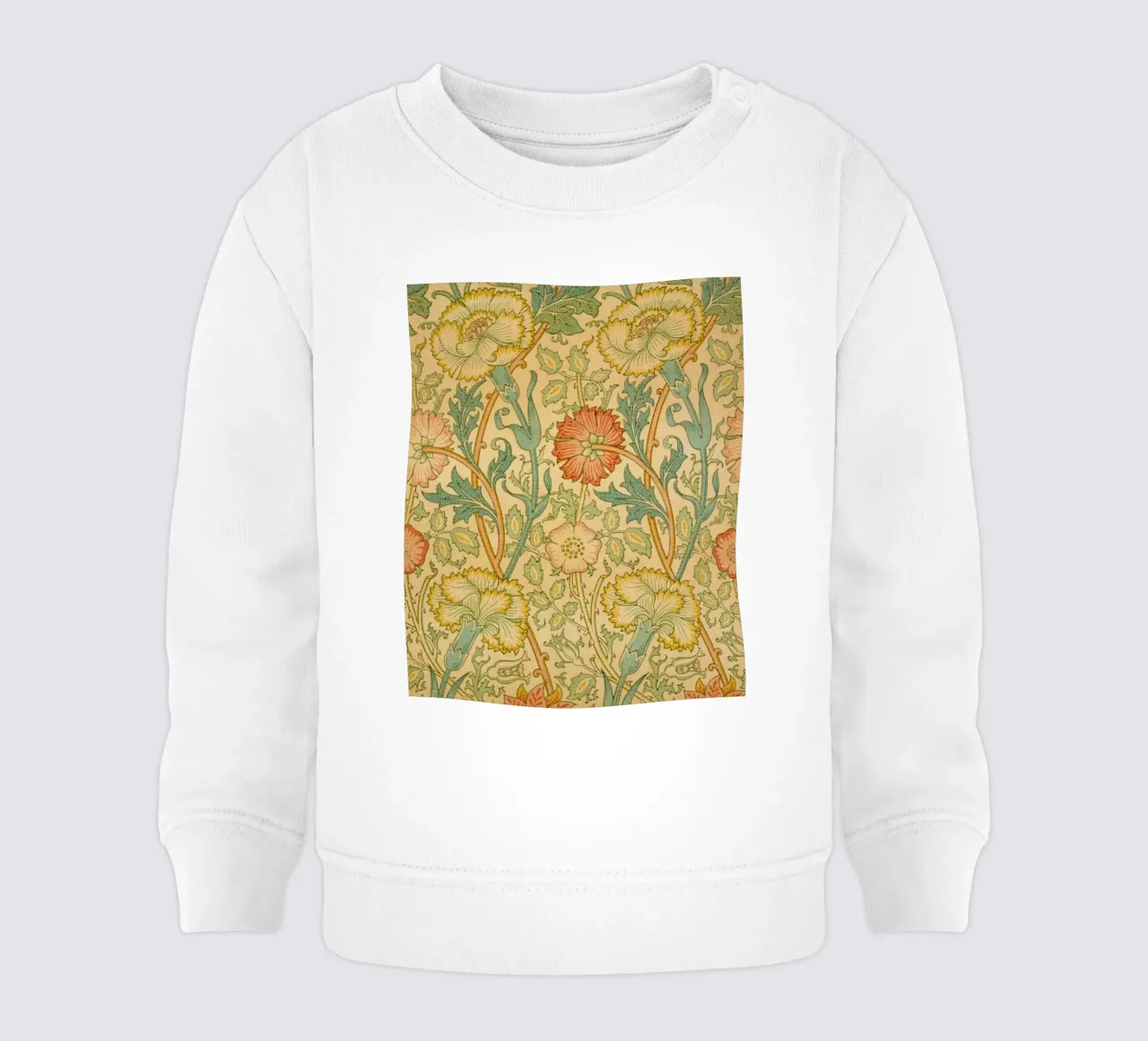 William Morris - Pink and Rose baby sweatshirt by William Store