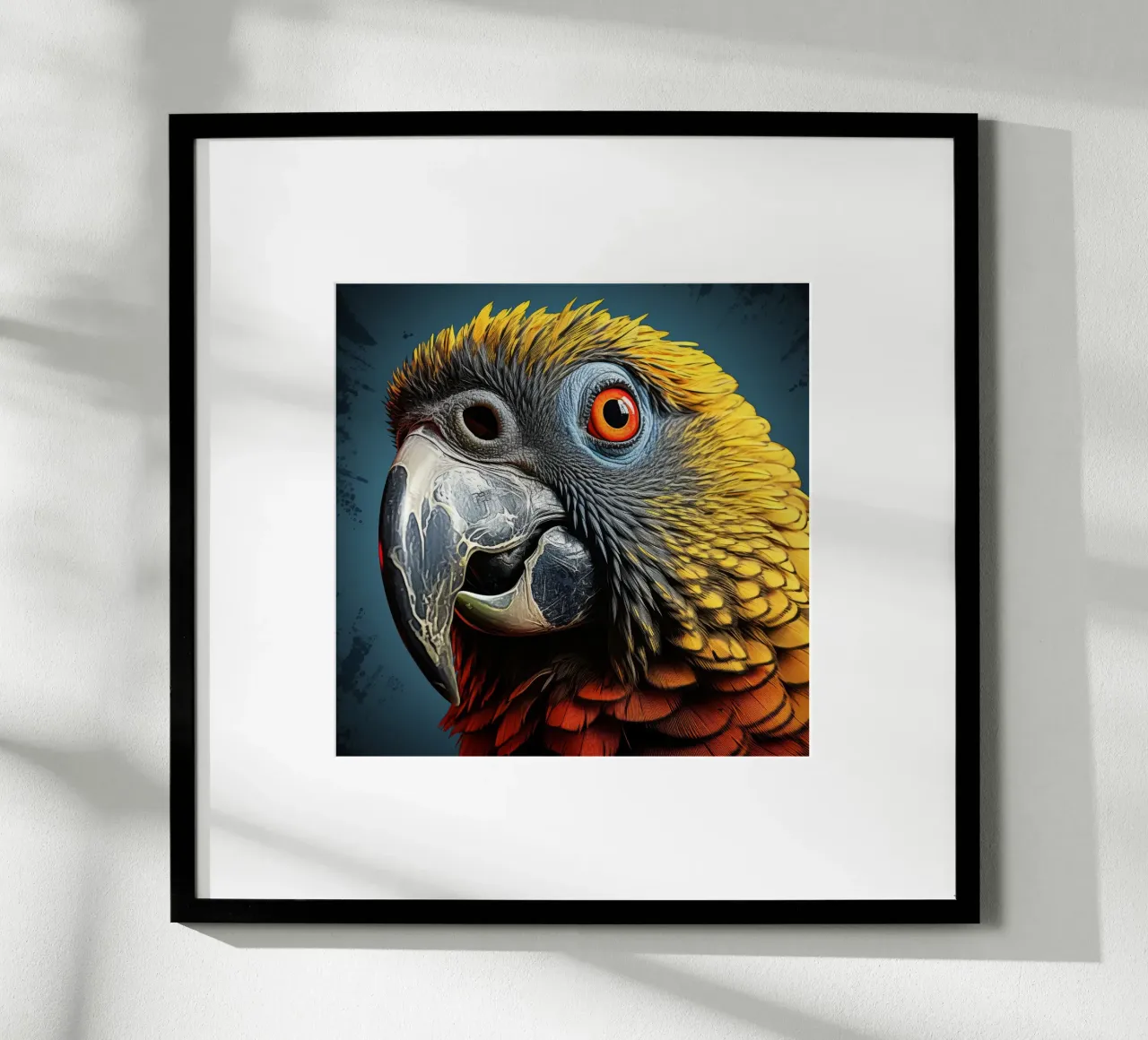 Ritratto di pappagallo grigio africano poster da Animal Portraits