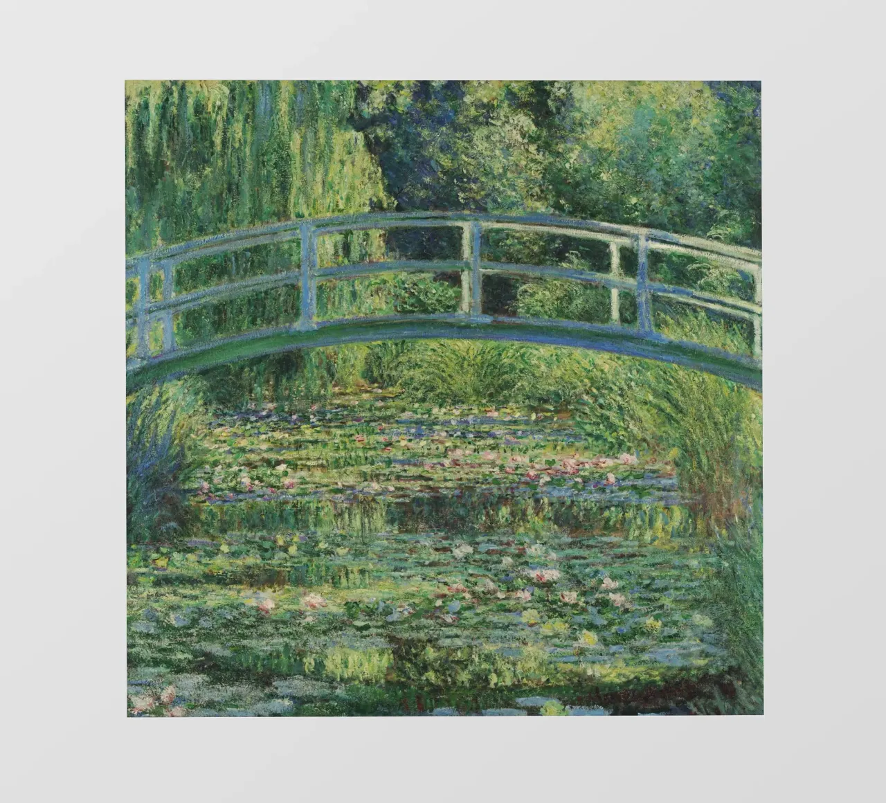Claude Monet - Ninfee e ponte giapponese pellicola backlit da Timeless Artworks