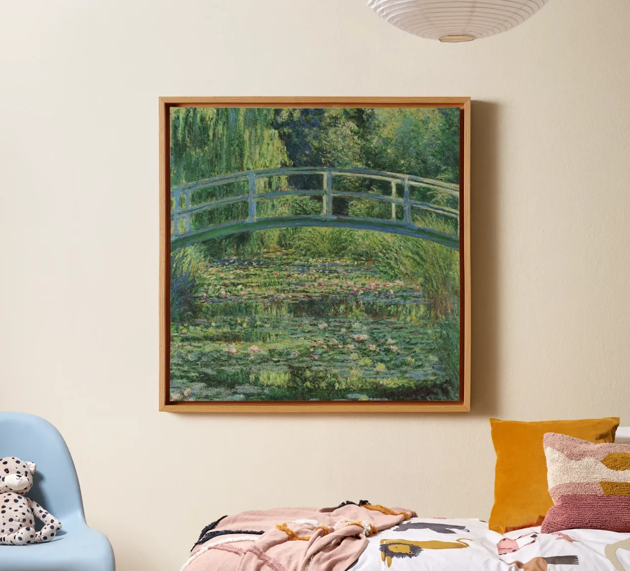 Claude Monet - Ninfee e ponte giapponese tela con Cornice a cassetta da Timeless Artworks