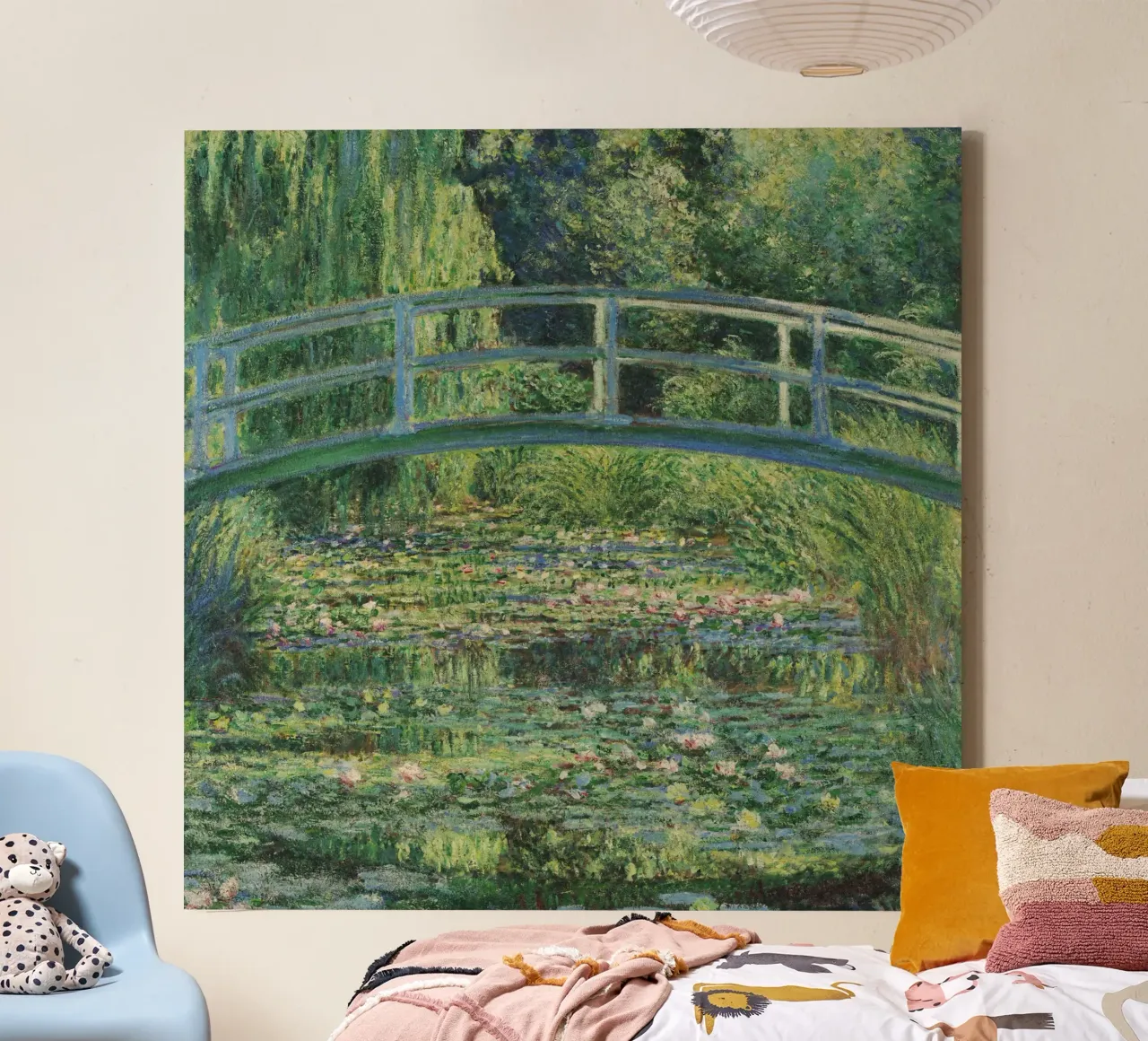 Claude Monet - Ninfee e ponte giapponese tela con Cornice a cassetta da Timeless Artworks