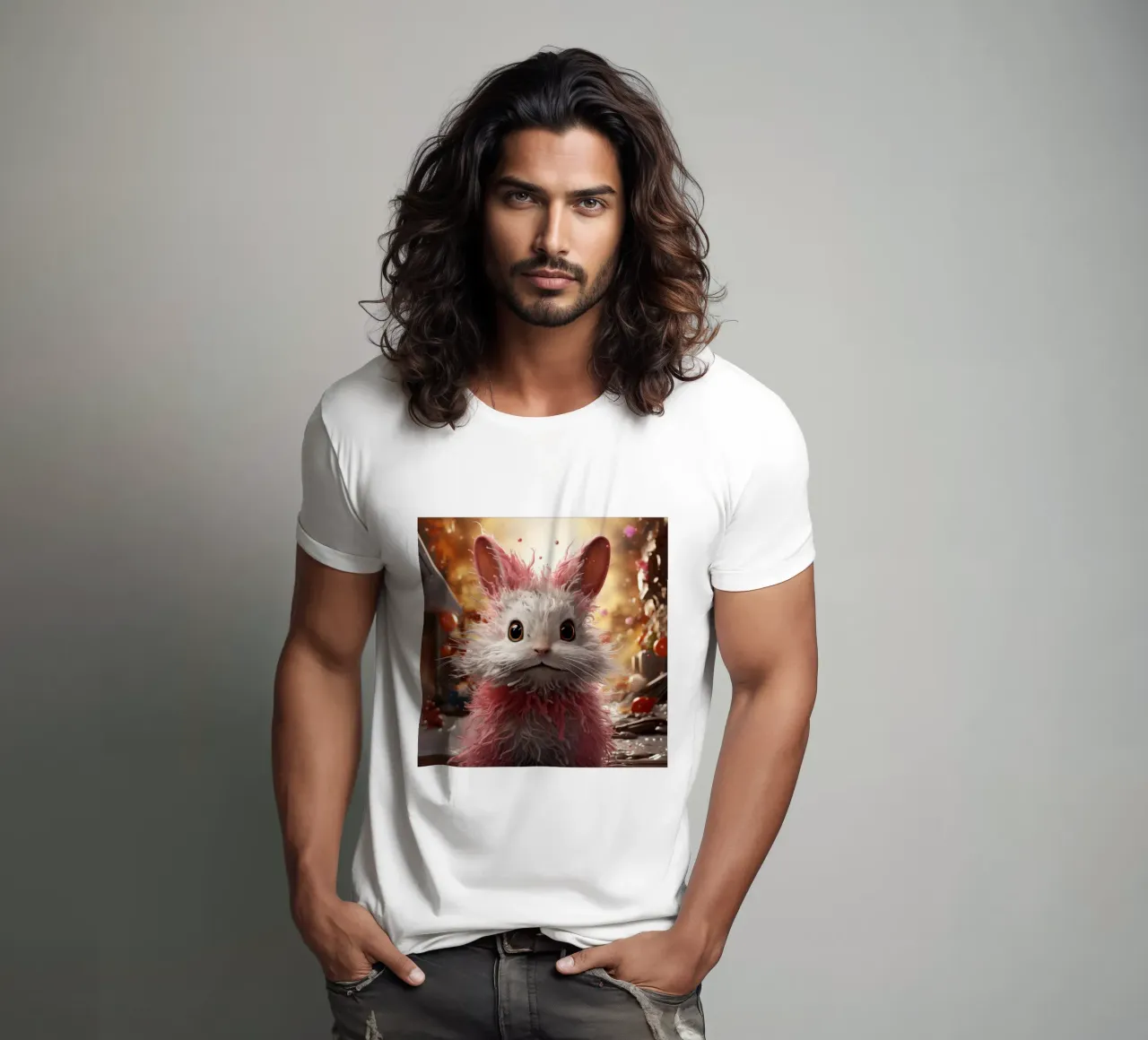 Ritratto di coniglio d'angora t-shirt da Animal Portraits
