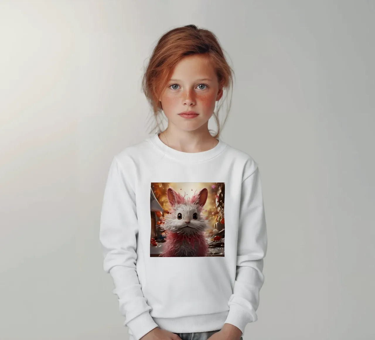 Ritratto di coniglio d'angora felpa bambino da Animal Portraits