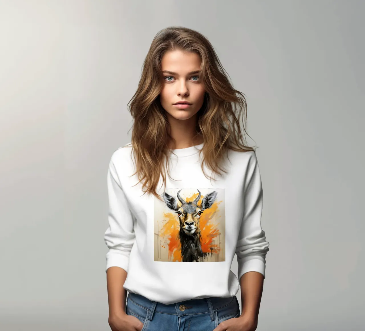 Ritratto di antilope felpa da Animal Portraits