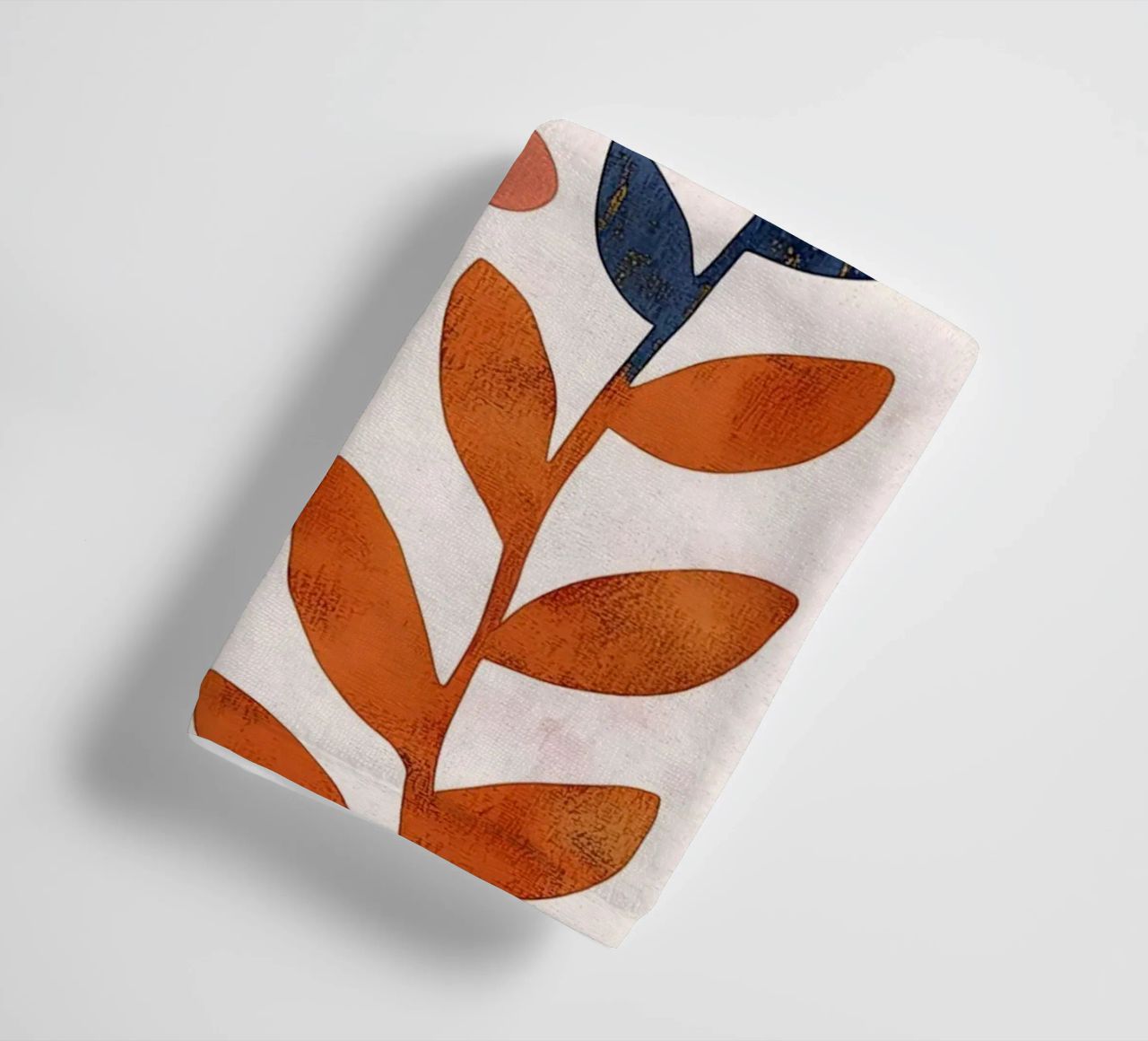 Vintage Botanical Bird with Moon, Stars and Spring Flowers towel by Gentle Echoes Art