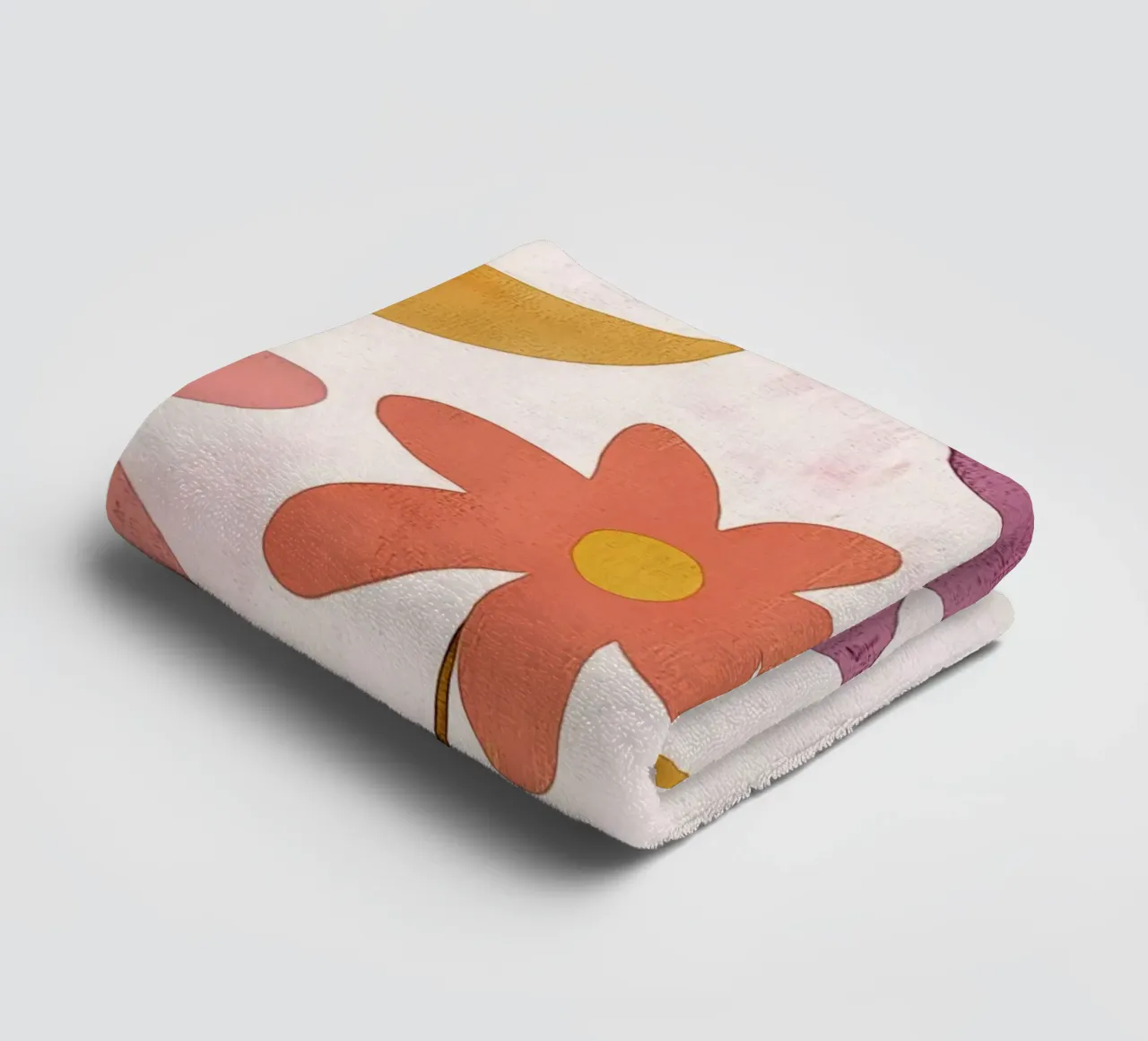Vintage Botanical Bird with Moon, Stars and Spring Flowers towel by Gentle Echoes Art