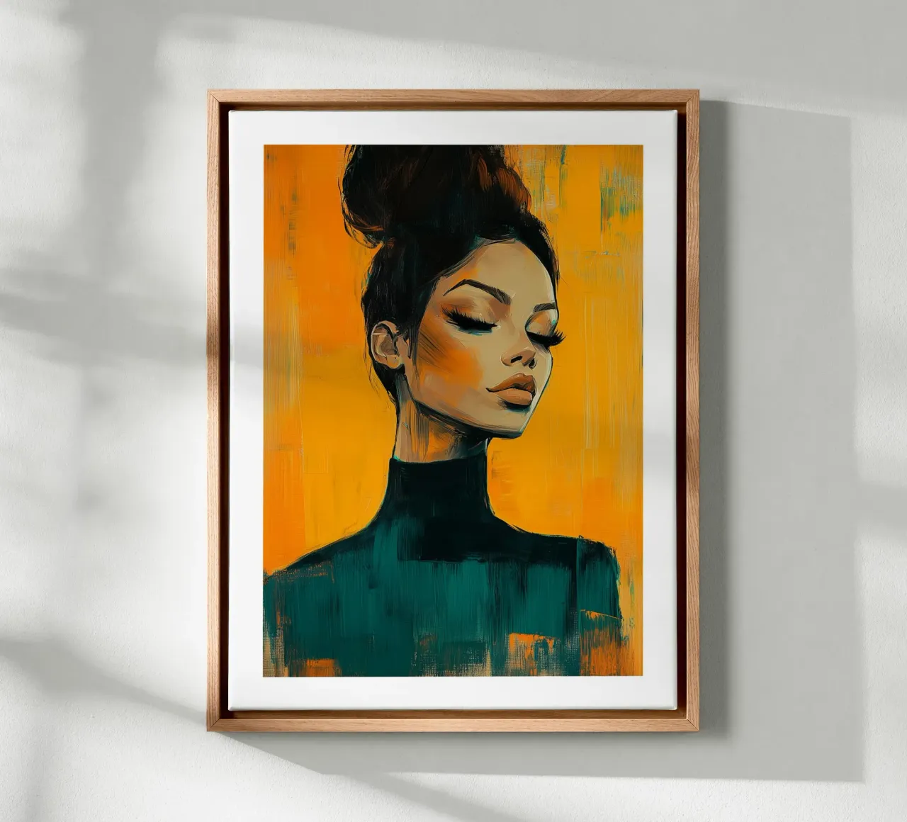 Timeless elegance canvas with Floater frame by Glitch & Glam