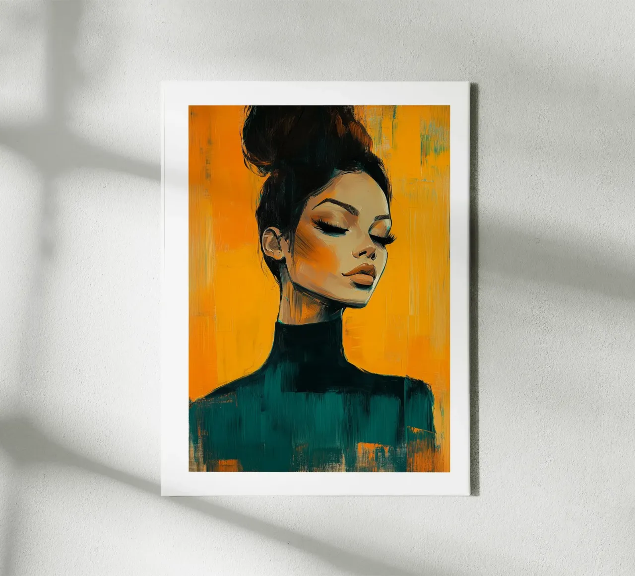 Timeless elegance canvas with Floater frame by Glitch & Glam