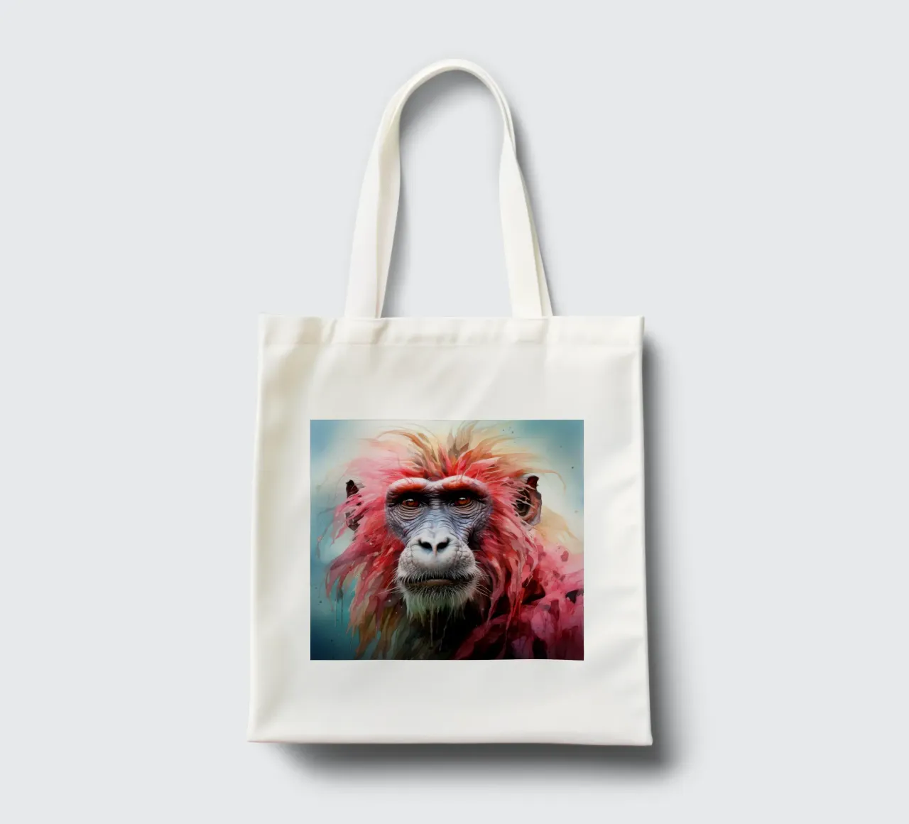 Ritratto di babbuino borsa in juta da Animal Portraits