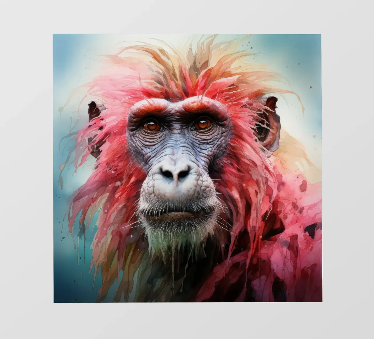 Ritratto di babbuino pellicola backlit da Animal Portraits