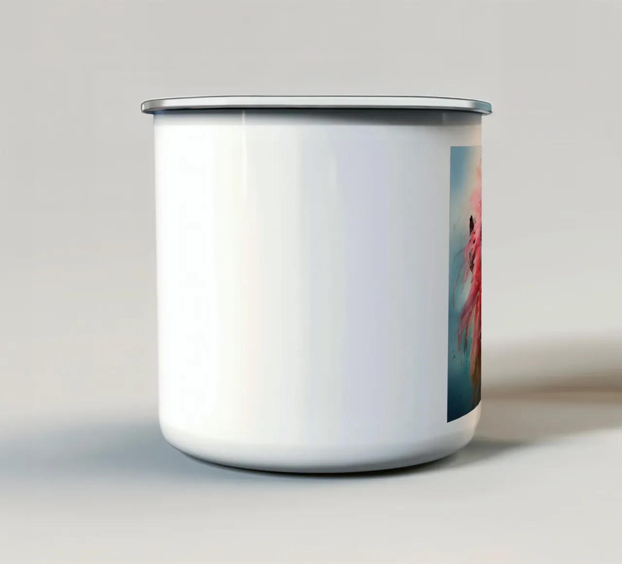 Ritratto di babbuino tazza in smalto da Animal Portraits