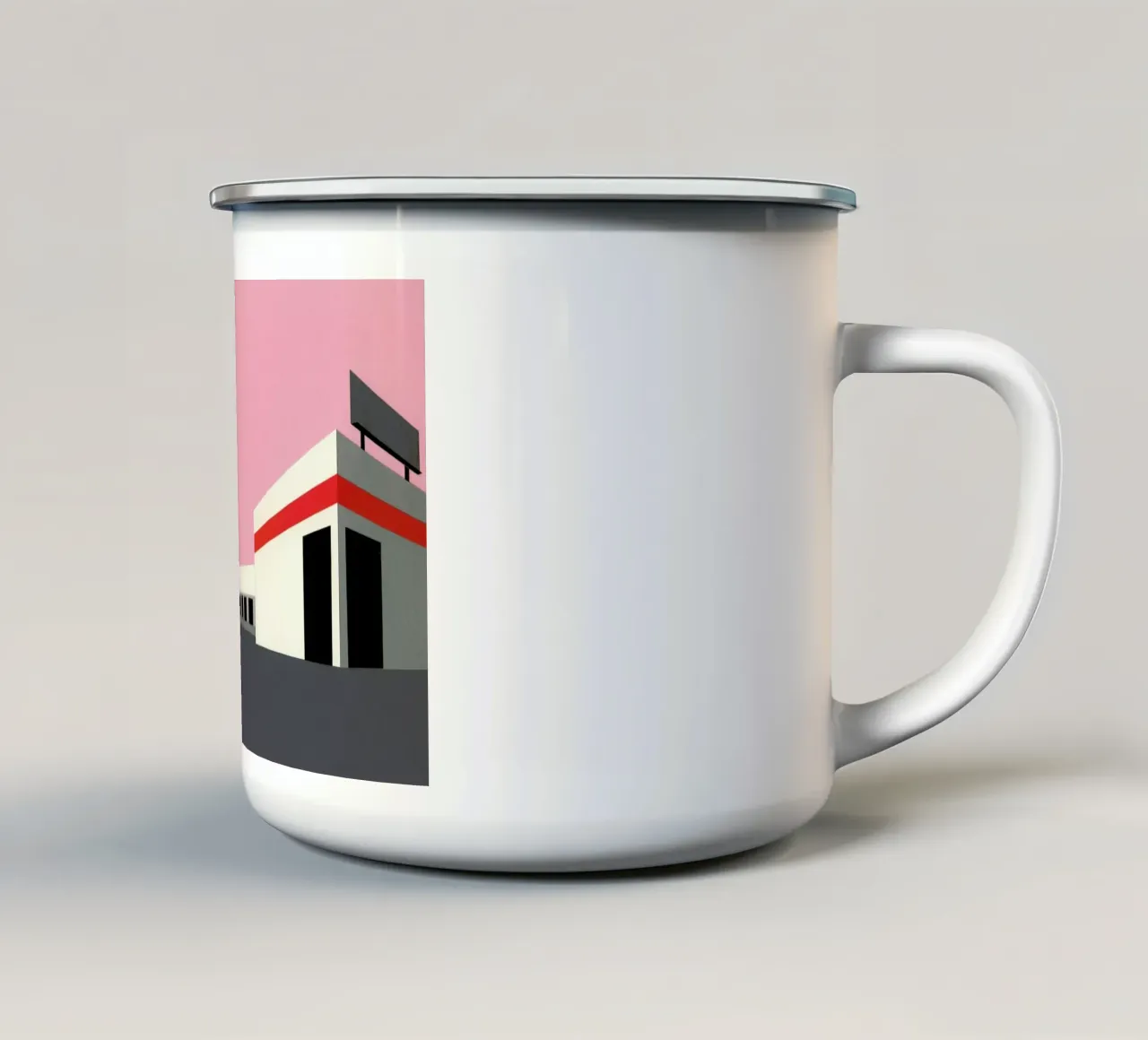 Sunset Warehouse tazza in smalto da Rosi Feist