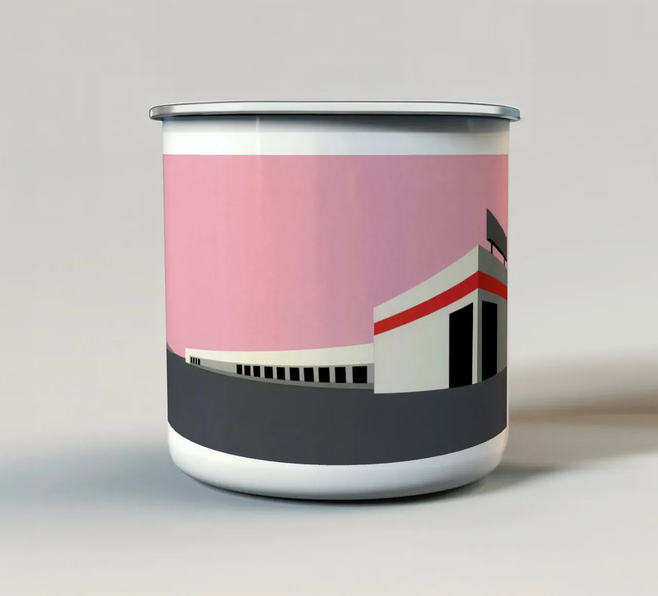 Sunset Warehouse tazza in smalto da Rosi Feist