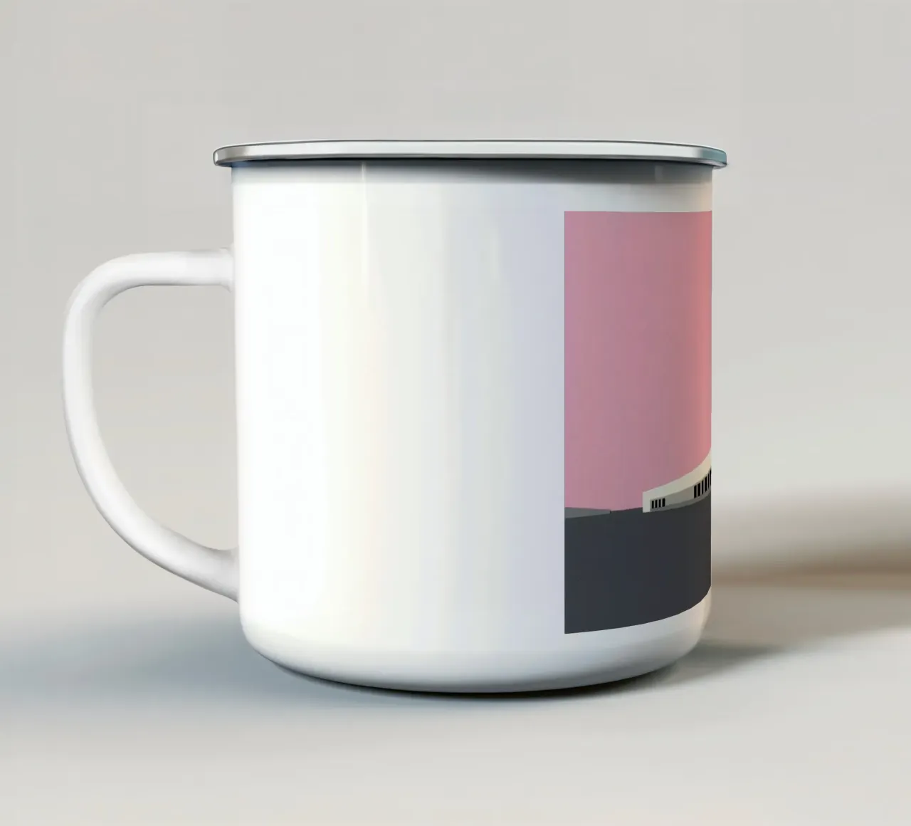 Sunset Warehouse tazza in smalto da Rosi Feist