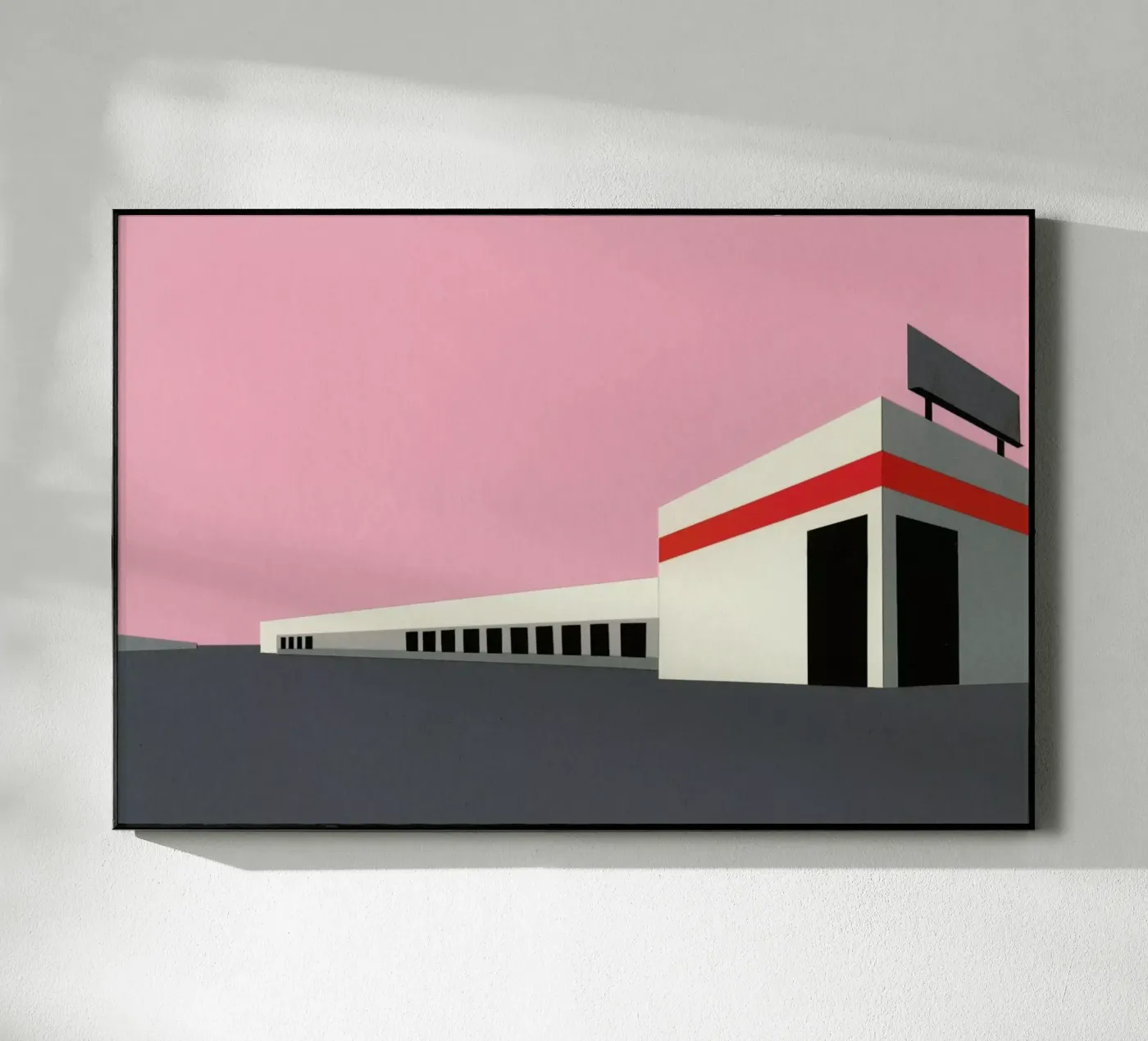 Sunset Warehouse Acryl-Glas von Rosi Feist