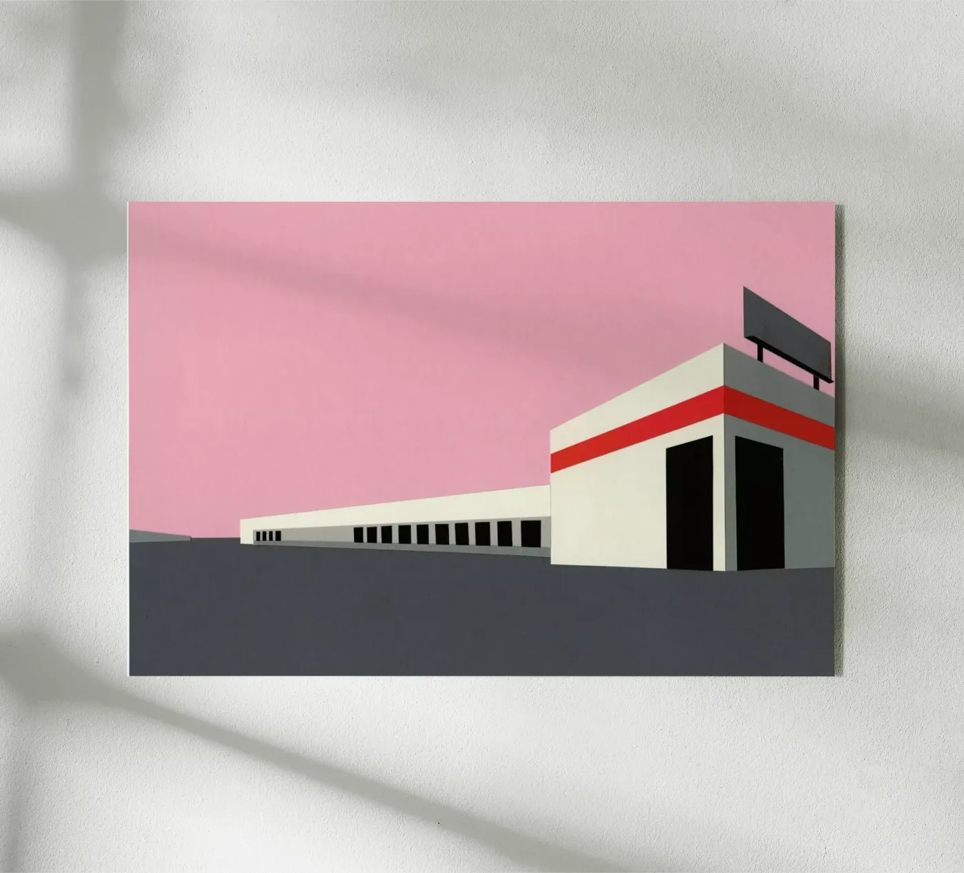Sunset Warehouse Acryl-Glas von Rosi Feist
